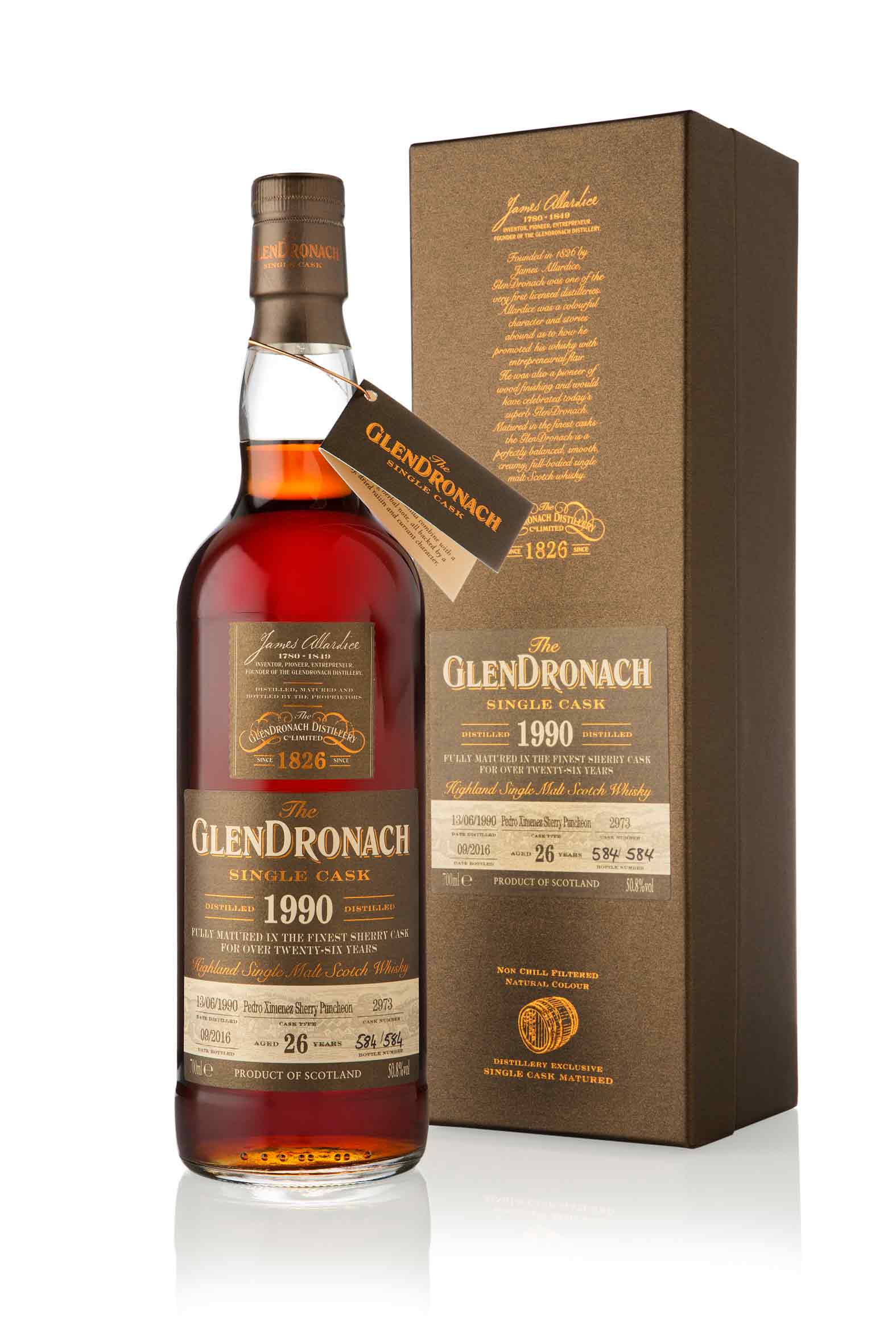 GlenDronach 26 Year Old - 1990 / Single Cask 2973 / Batch 14