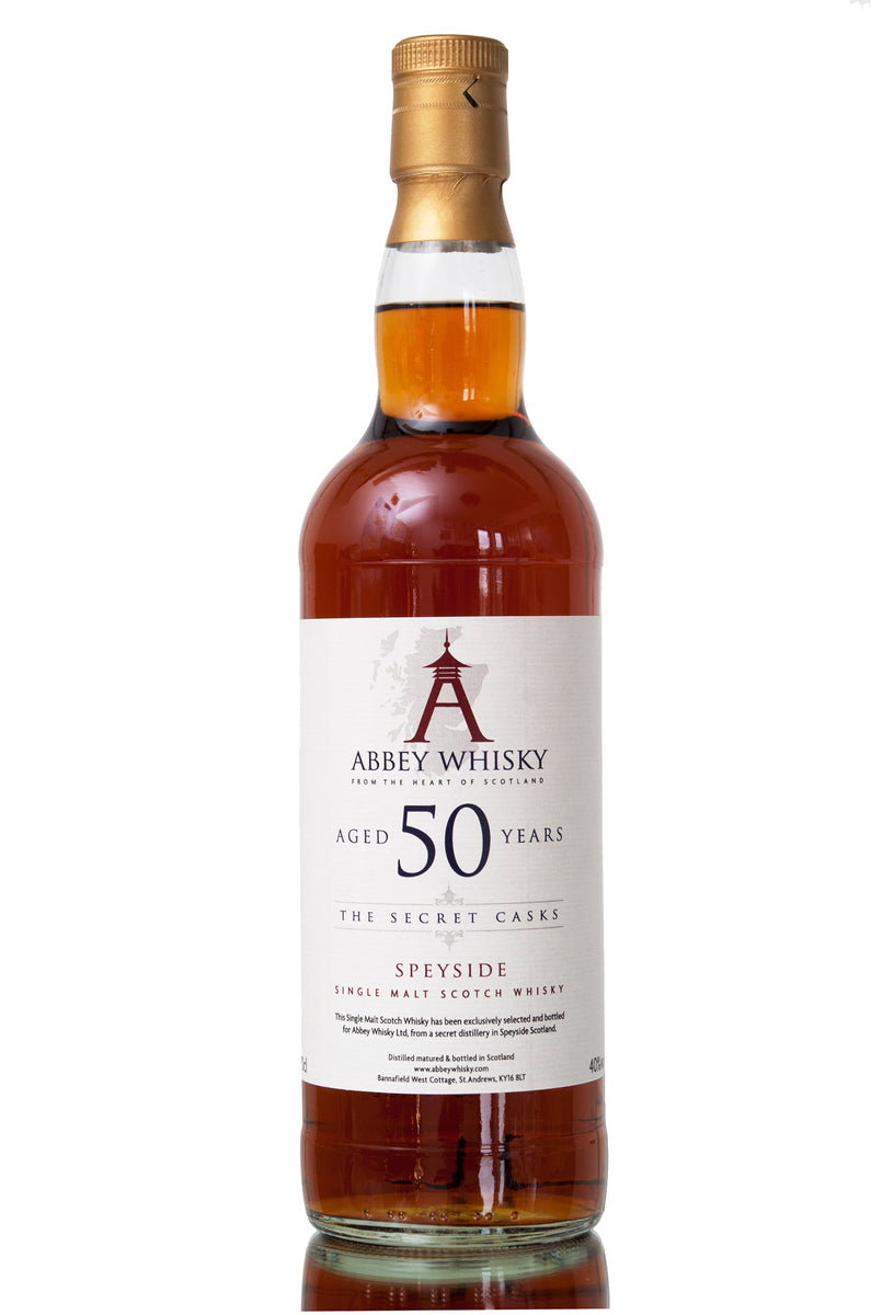 Abbey Whisky 50 Year Old Speyside | The Secret Casks