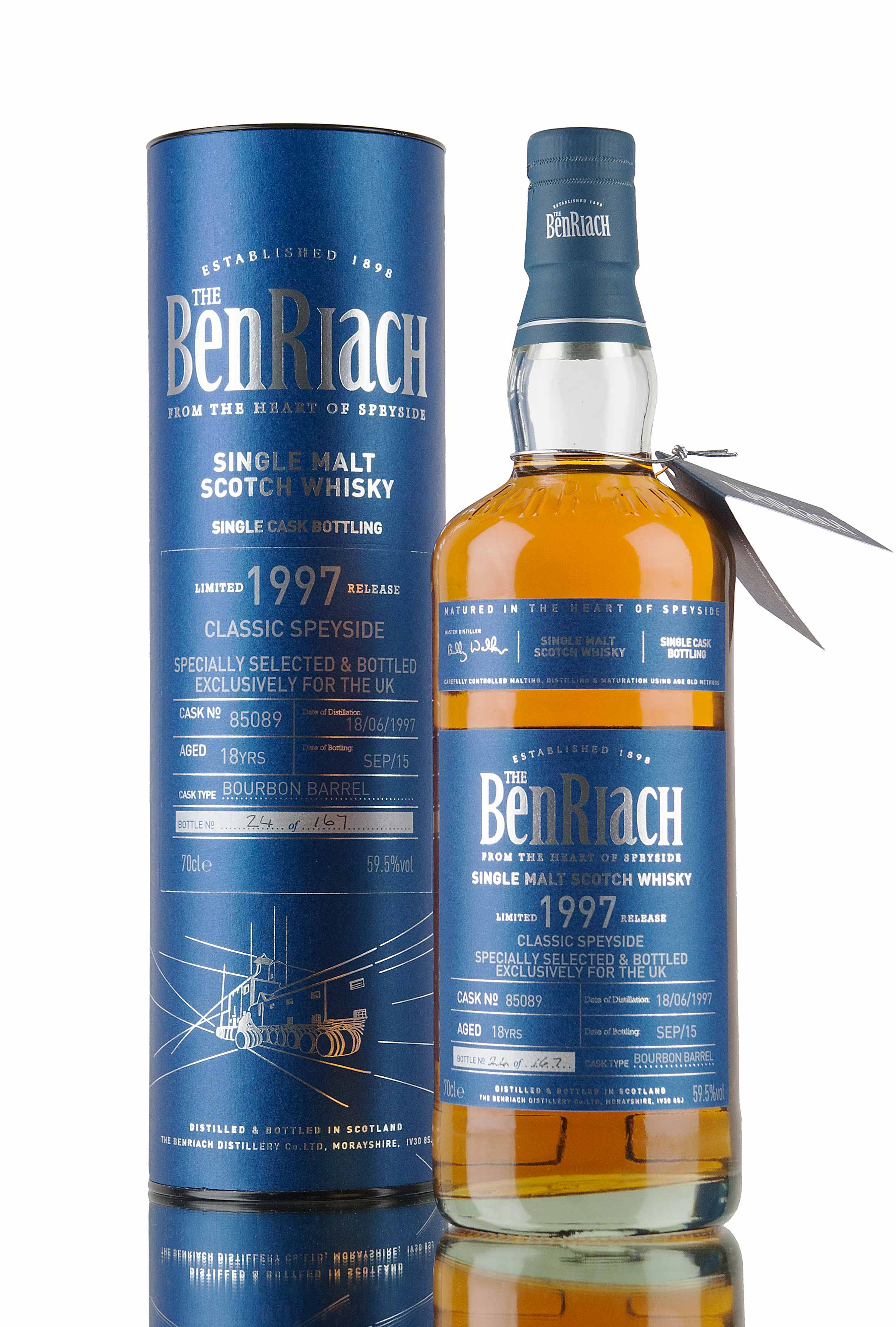 BenRiach 18 Year Old - 1997 / Cask 85089 / UK Exclusive