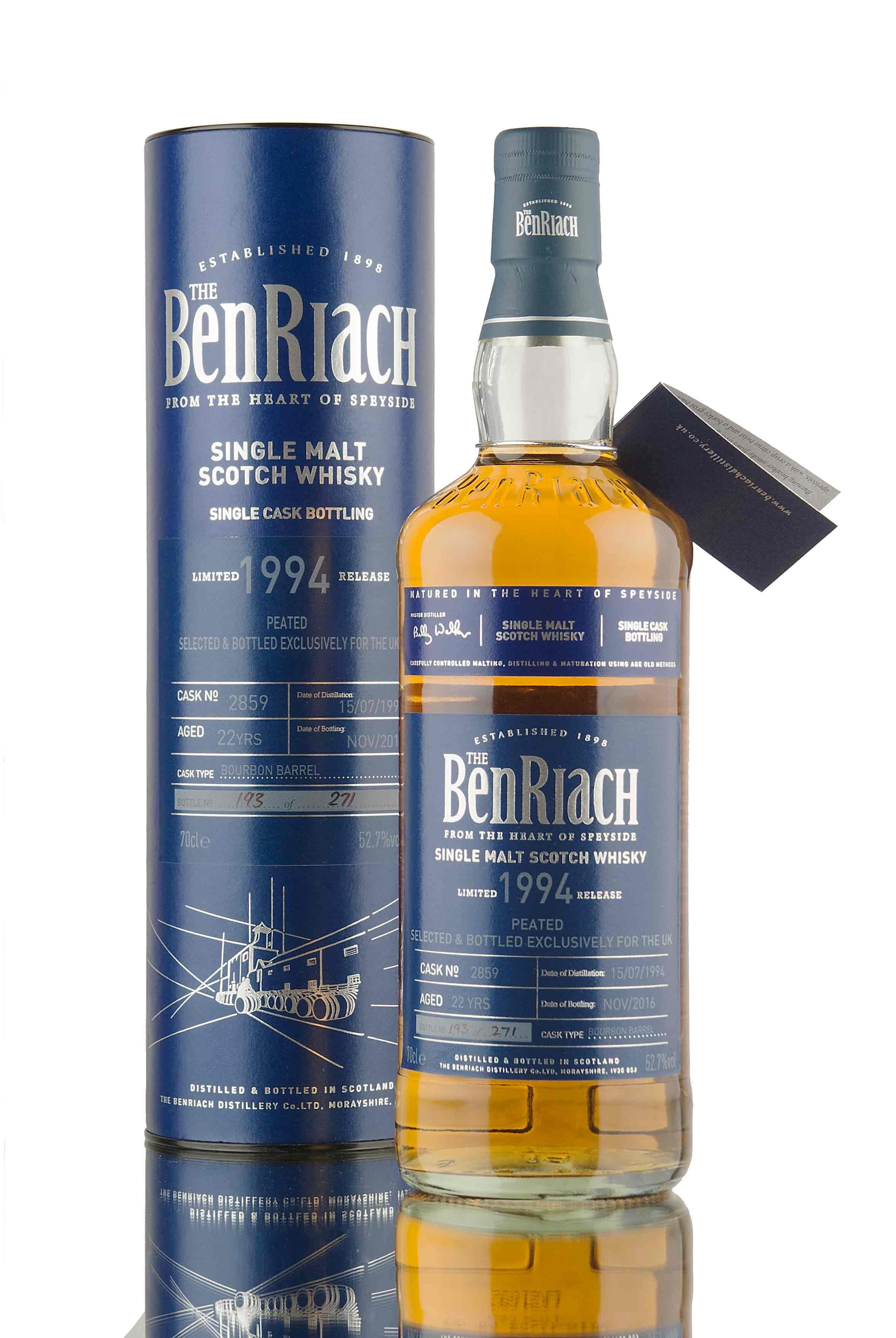 BenRiach 22 Year Old - 1994 | Cask 2859 | UK Exclusive