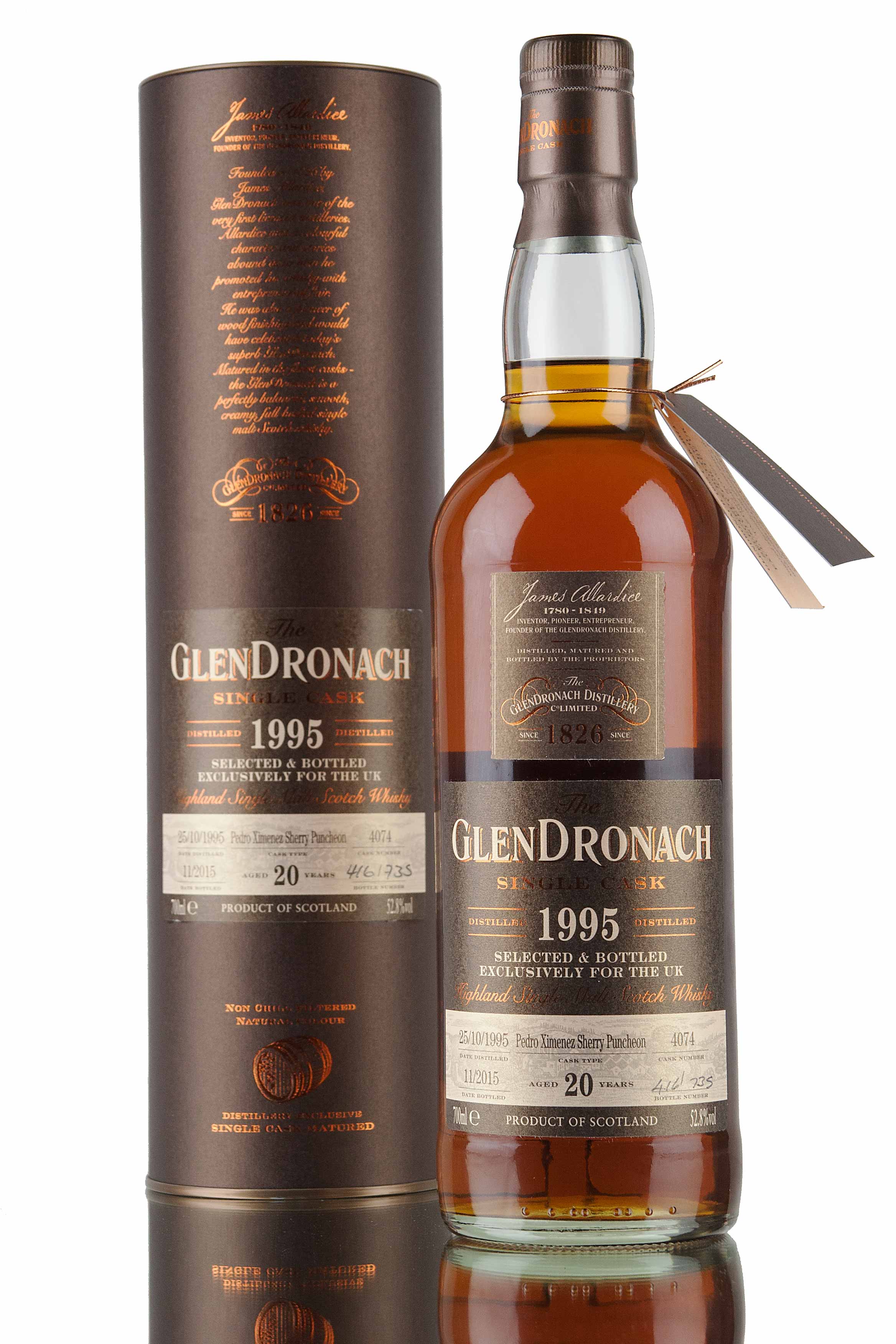 GlenDronach 20 Year Old - 1995 / Cask 4074 / UK Exclusive