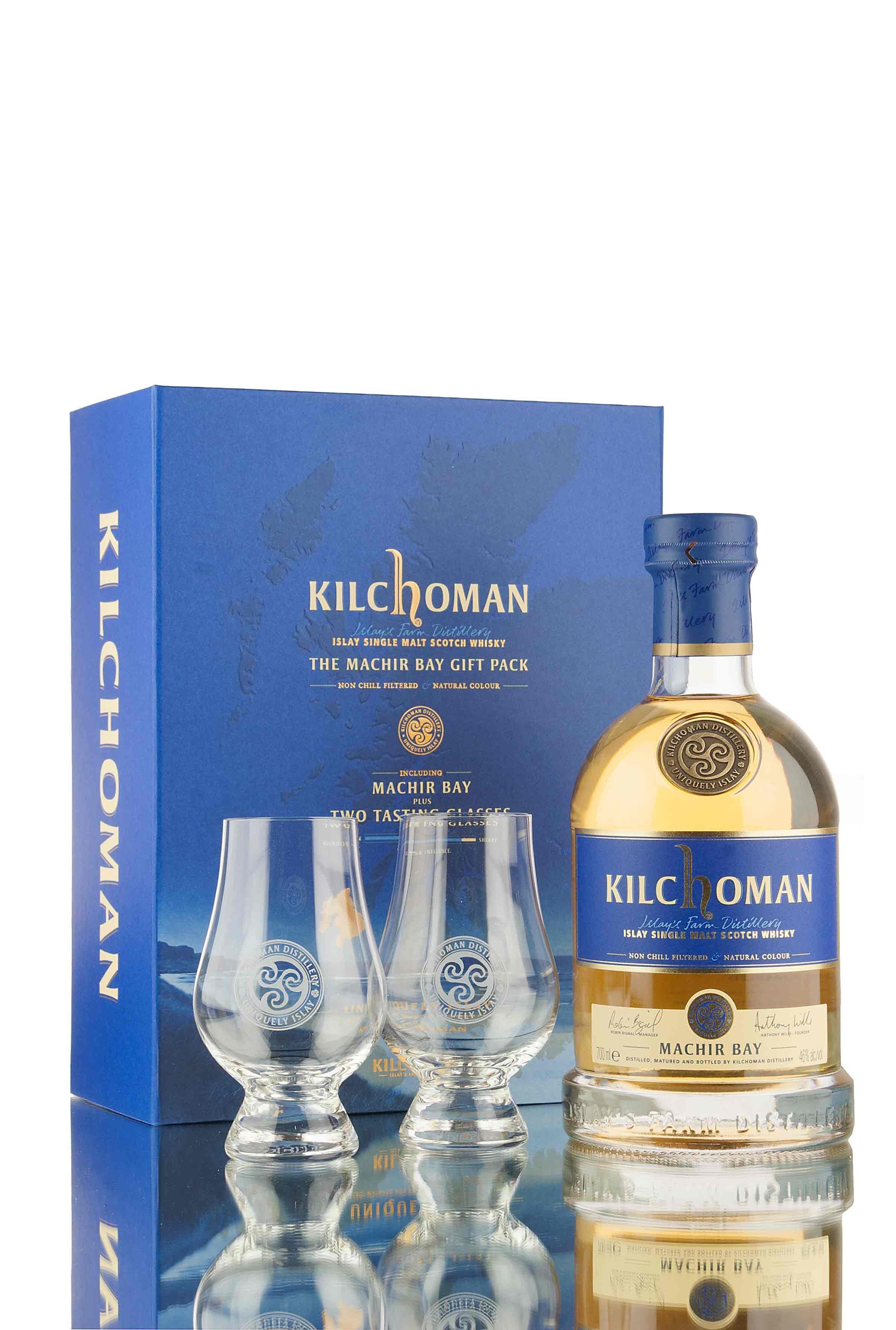Kilchoman Machir Bay Gift Pack With 2 Tasting Glasses