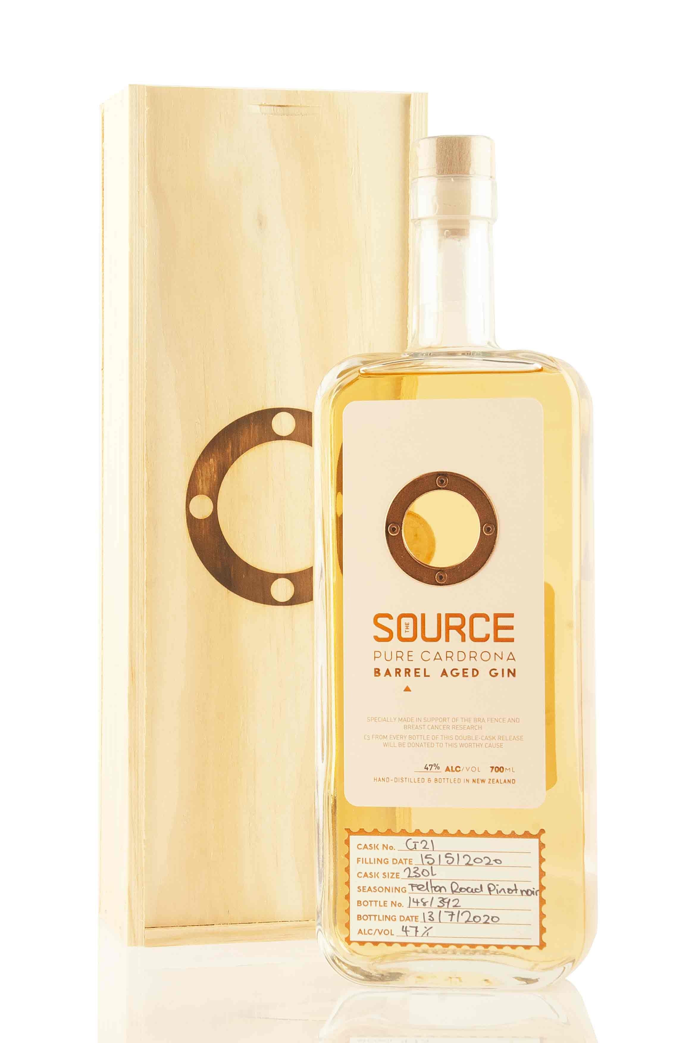The Source Barrel Aged Pink Gin | Cardrona Distillery