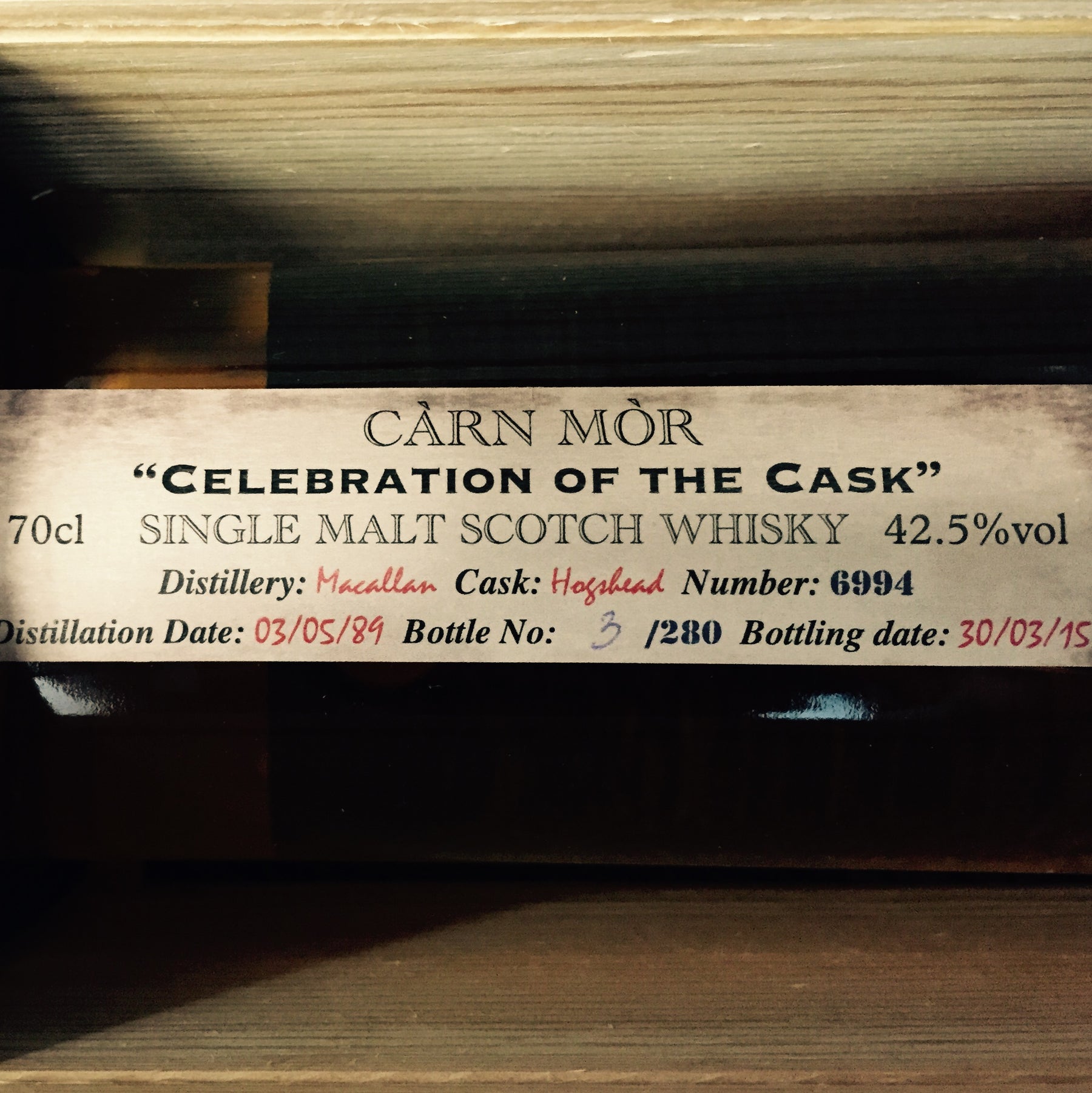 Carn Mor Celebration of the Cask