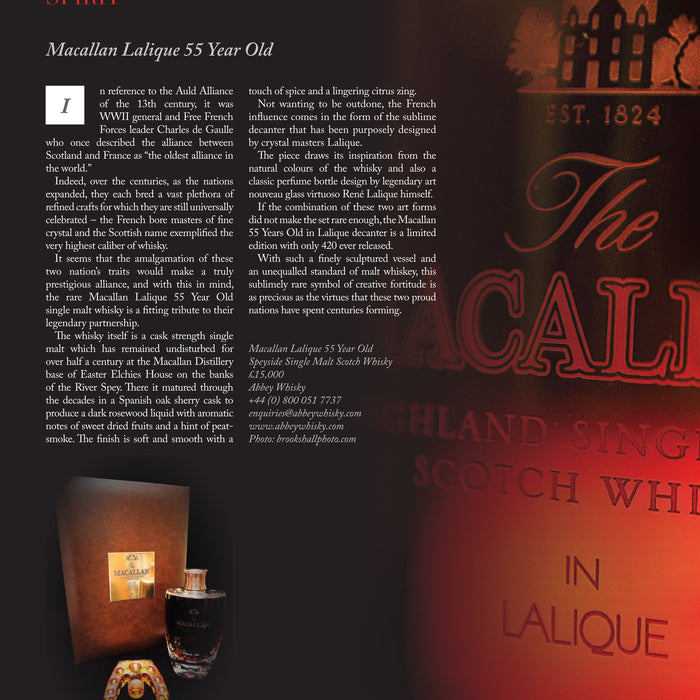 Macallan 55 Year Old Lalique - The Foxley Docket