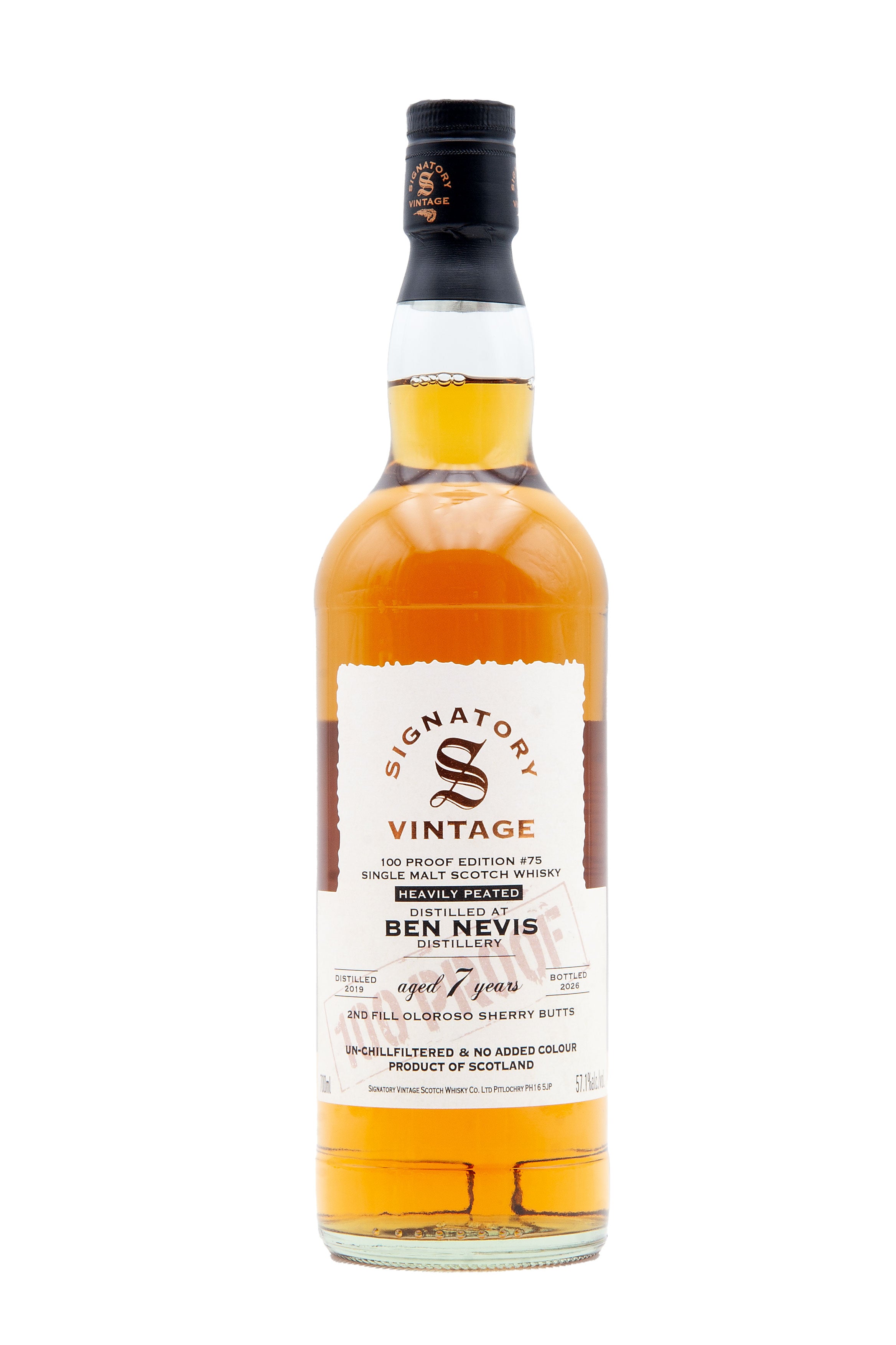 Ben Nevis 7 Year Old - 2019 | Signatory 100 Proof #75