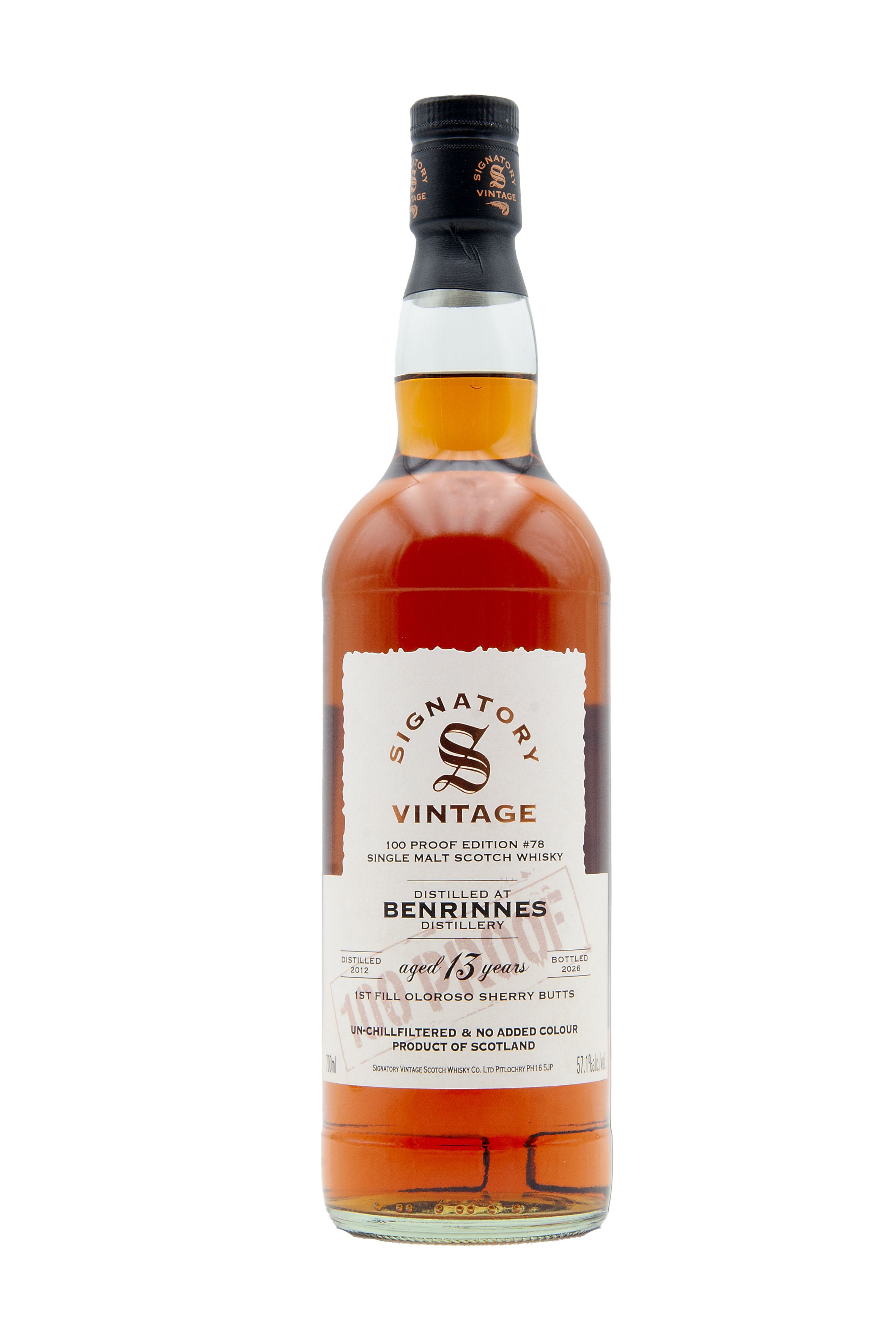 Benrinnes 13 Year Old - 2012 | Signatory 100 Proof #78