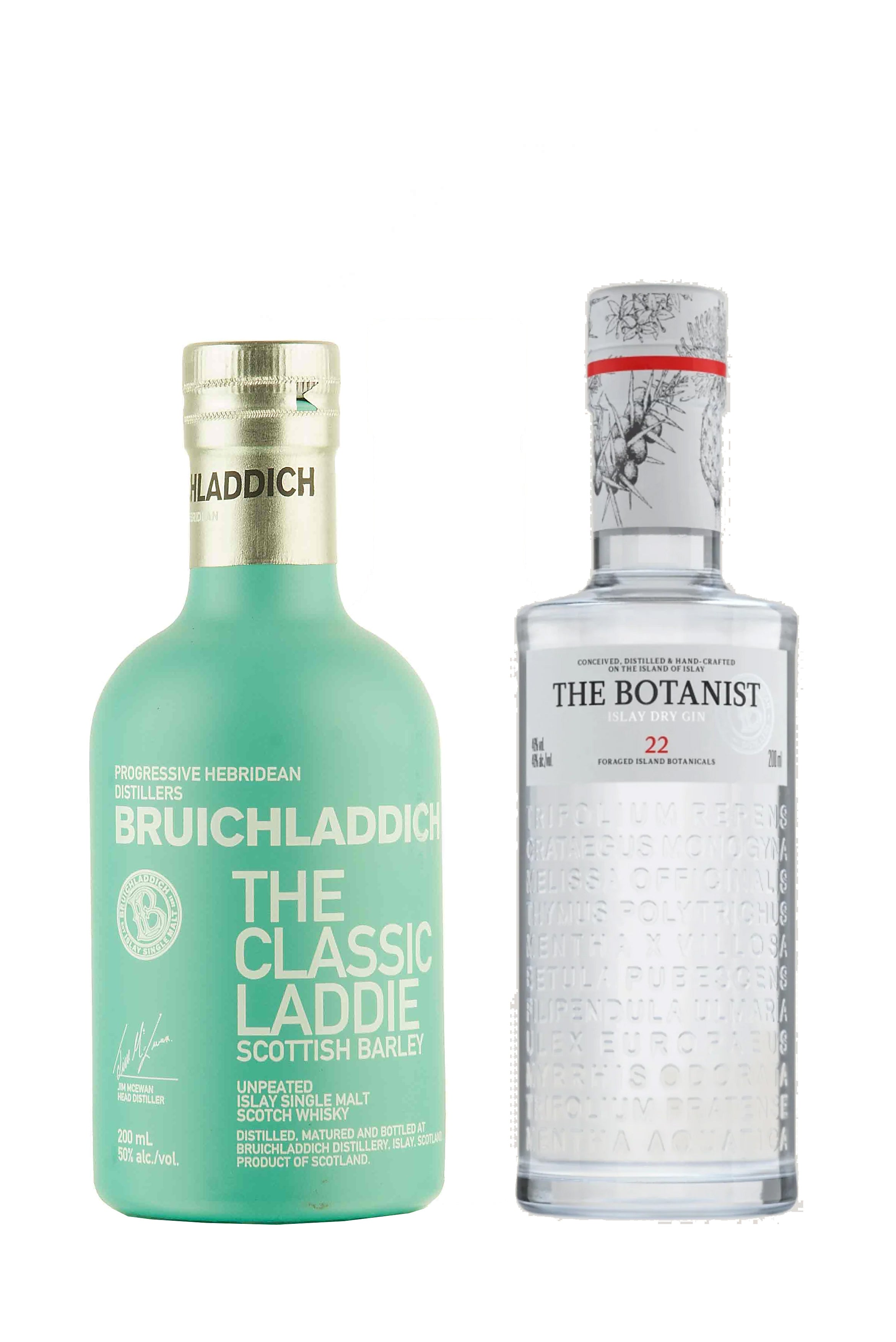 Bruichladdich The Classic Laddie & The Botanist Gin Twin Pack (2 x 20cl)