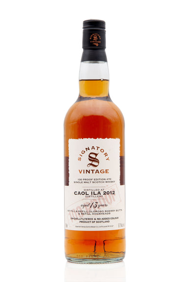 Caol Ila 13 Year Old - 2012 | Signatory 100 Proof #70 | Abbey Whisky