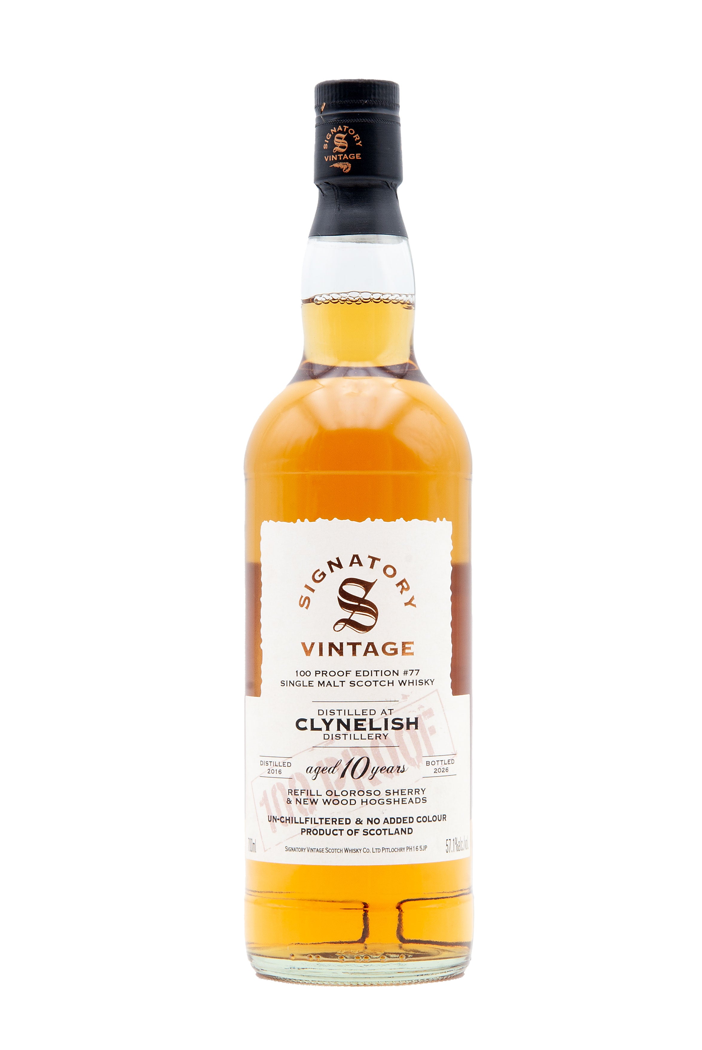 Clynelish 10 Year Old - 2016 | Signatory 100 Proof #77