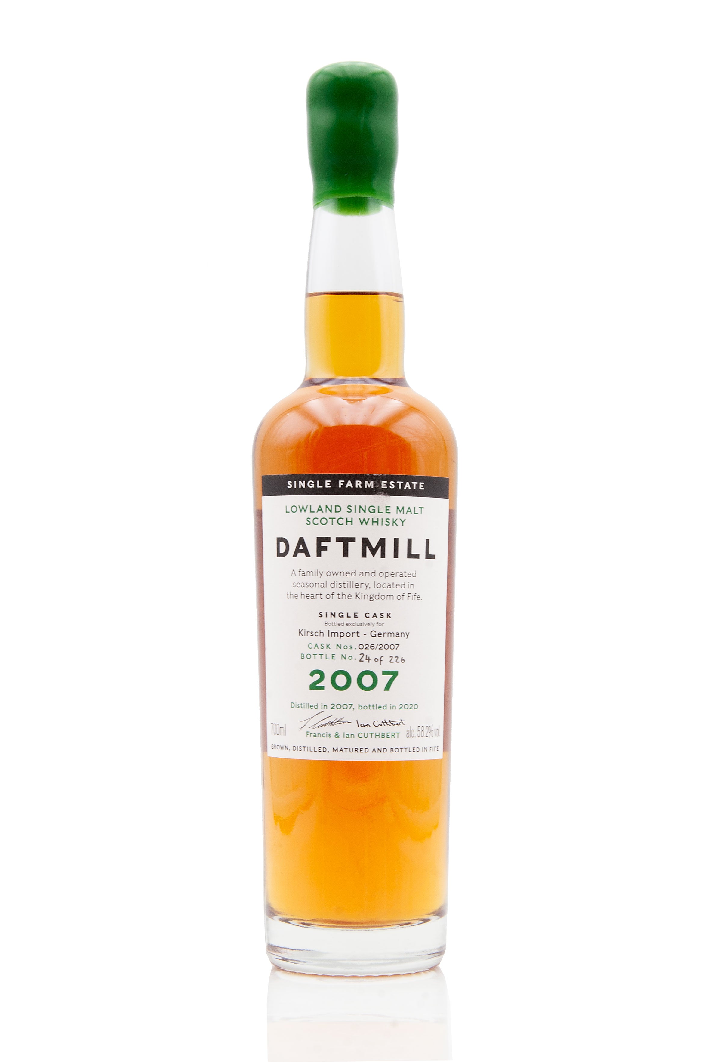 Daftmill 12 Year Old - 2007 | Cask 026/2007 | Kirsch Import - Germany | Abbey Whisky
