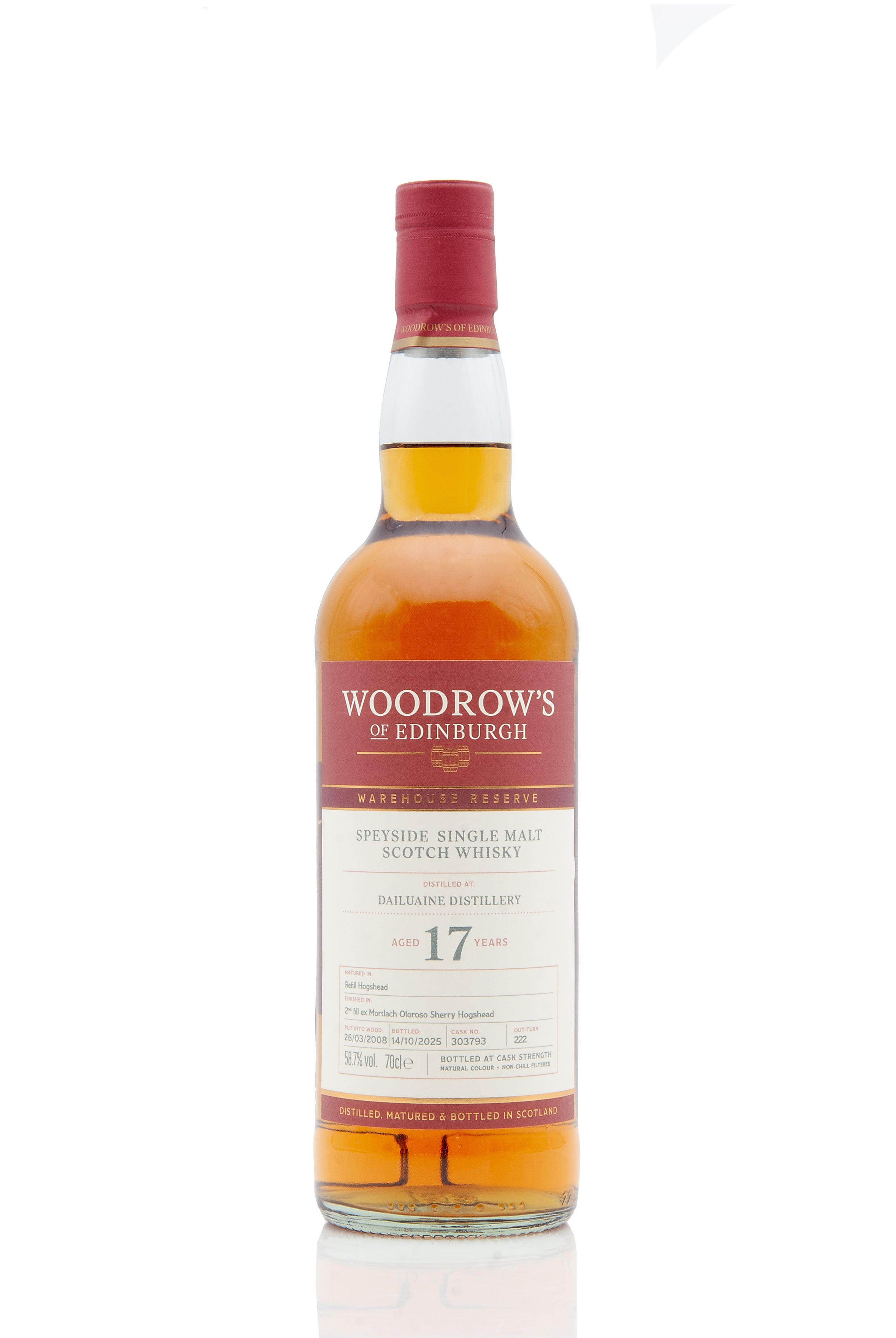 Dailuaine 17 Year Old - 2008 | Cask 303793 | Woodrow's of Edinburgh | Abbey Whisky