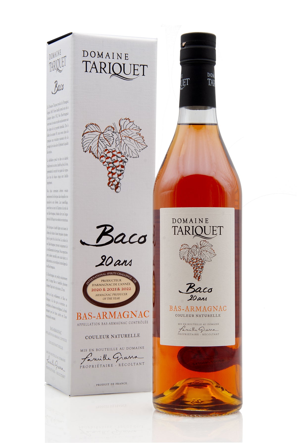 Domaine Tariquet 20 Year Old Bas-Armagnac - Baco Grape | Abbey Whisky
