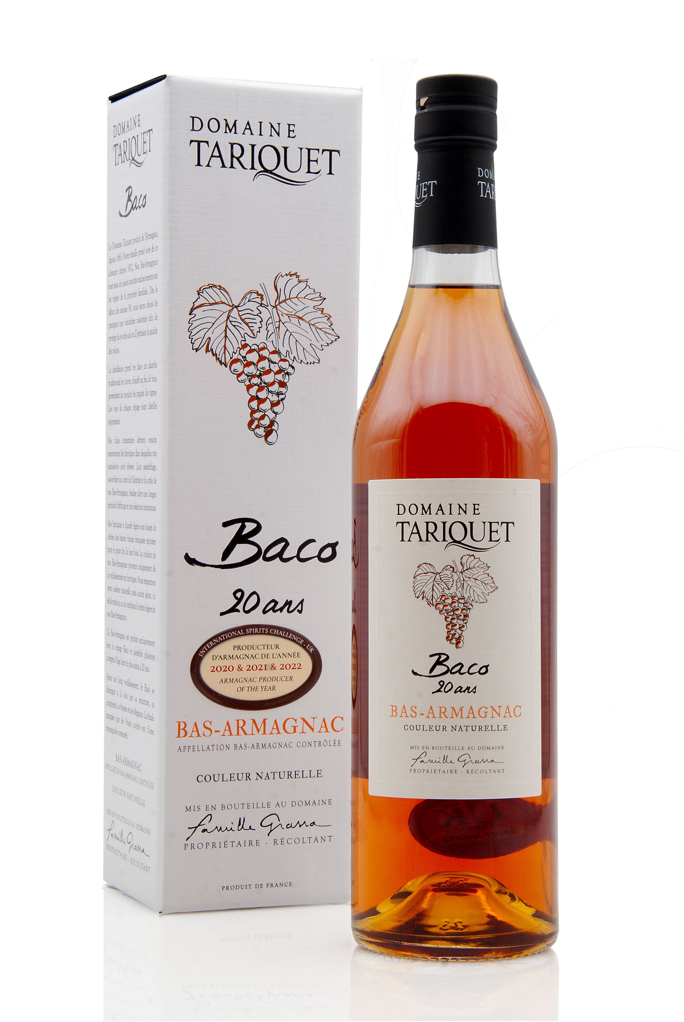 Domaine Tariquet 20 Year Old Bas-Armagnac Baco | Abbey Whisky