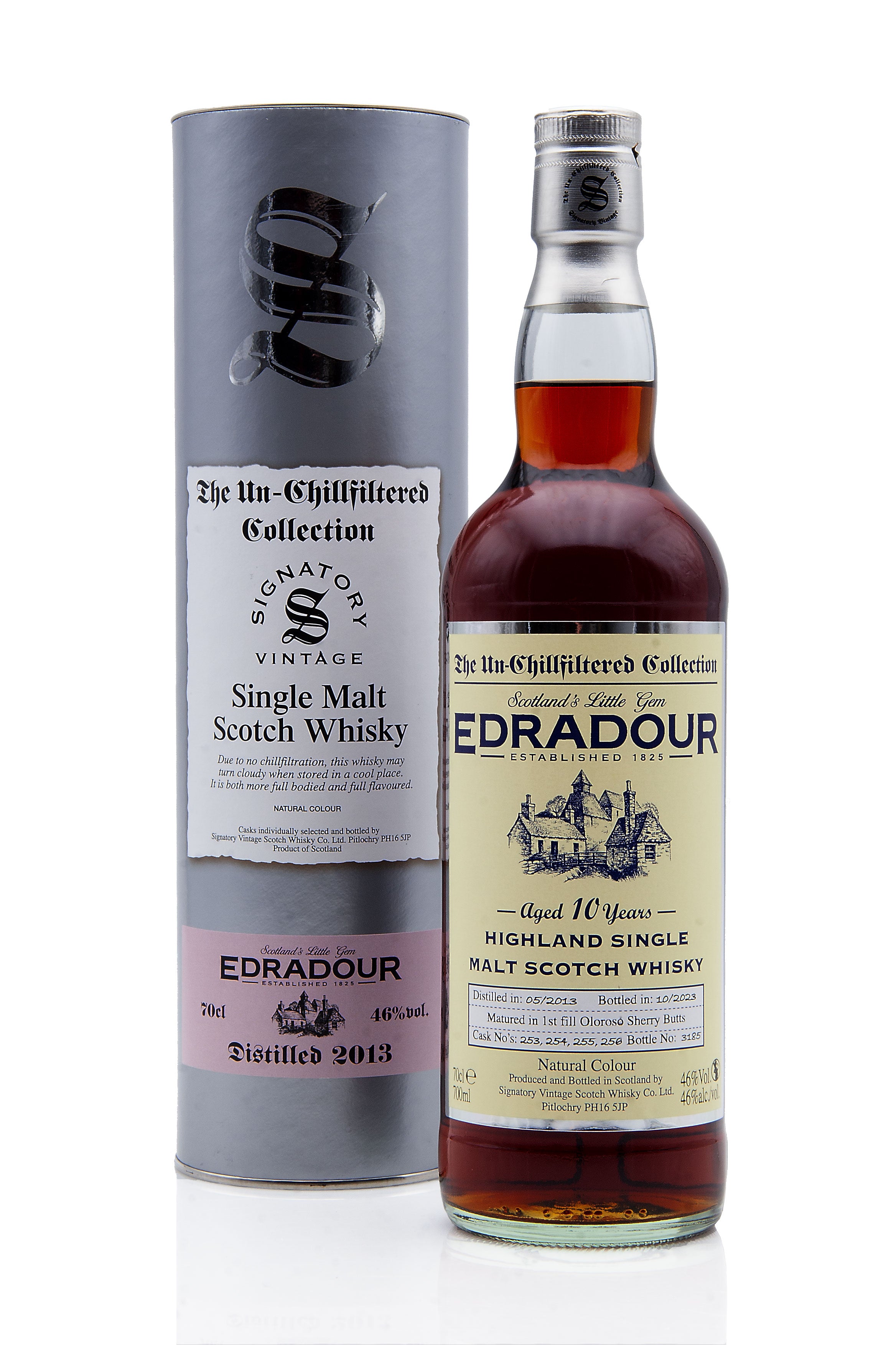 Edradour 10 Year Old - 2013 | Un-Chillfiltered Collection (Signatory)