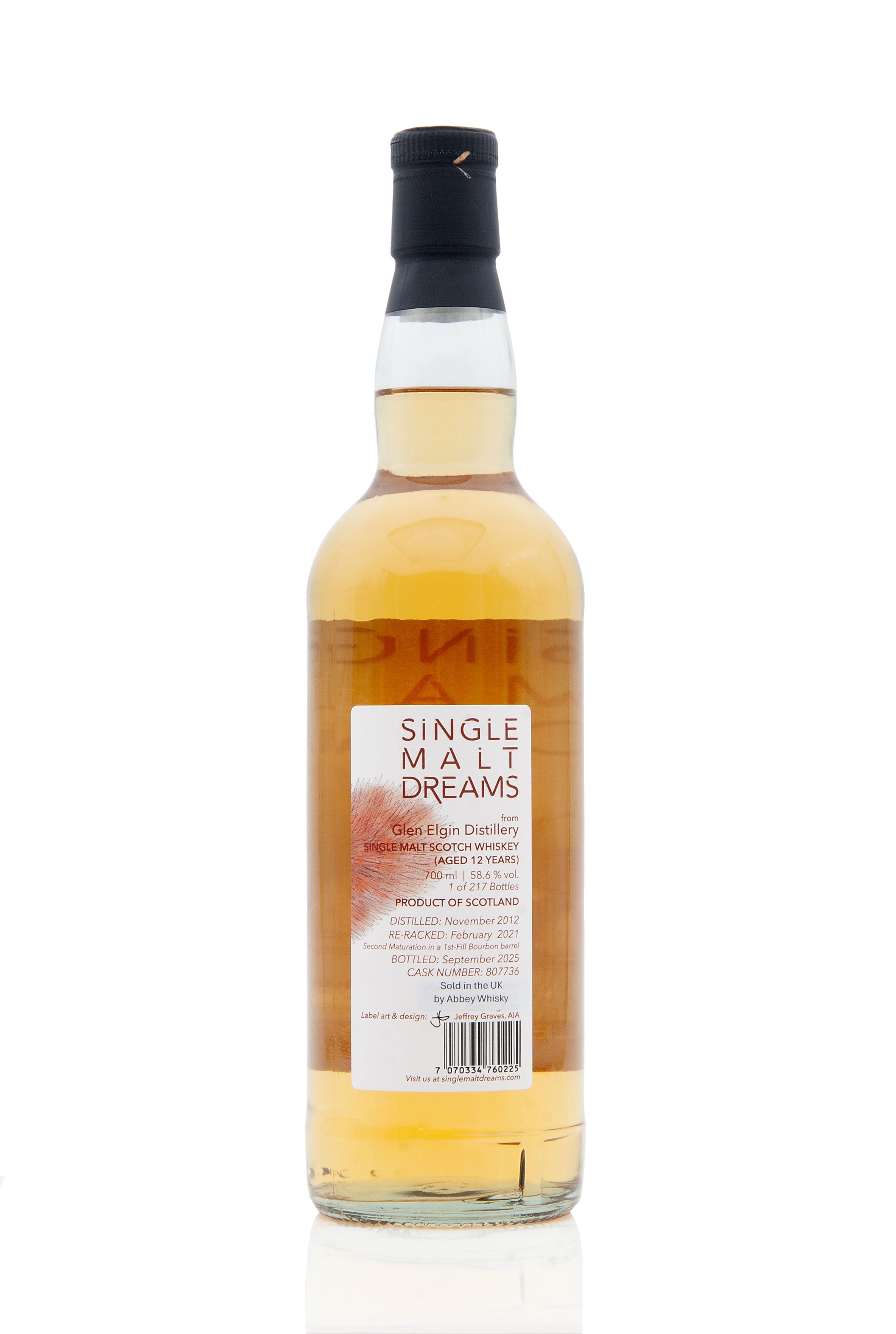 Glen Elgin 12 Year Old - 2012 | Cask 807736 | Single Malt Dreams (Squirrel)