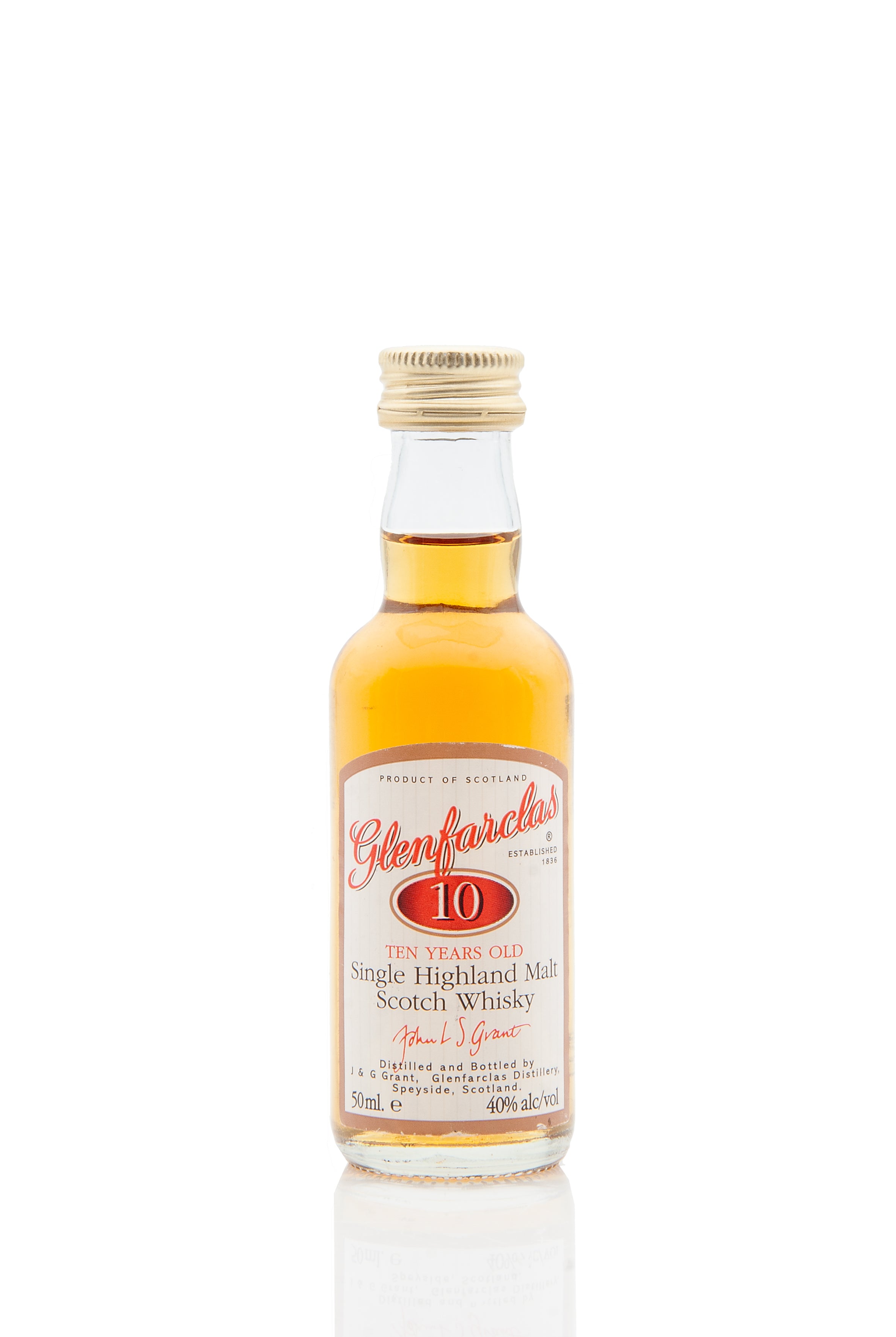 Glenfarclas 10 Year Old - 5cl Miniature | Speyside Scotch Malt Whisky