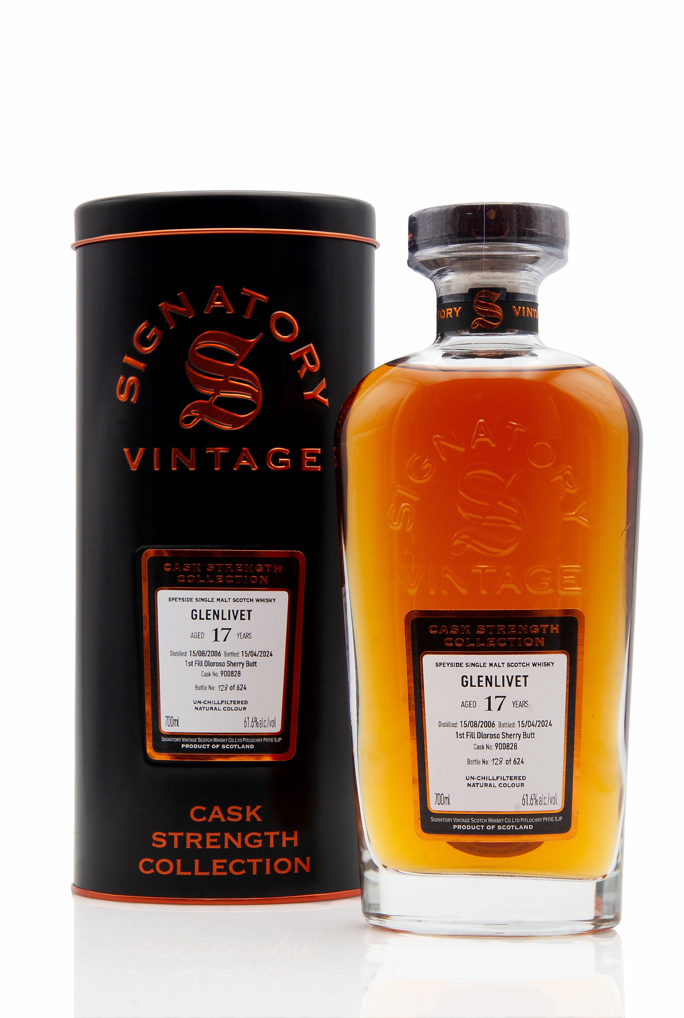 Glenlivet 17 Year Old - 2006 | Cask #900828 | Cask Strength (Signatory) | Abbey Whisky