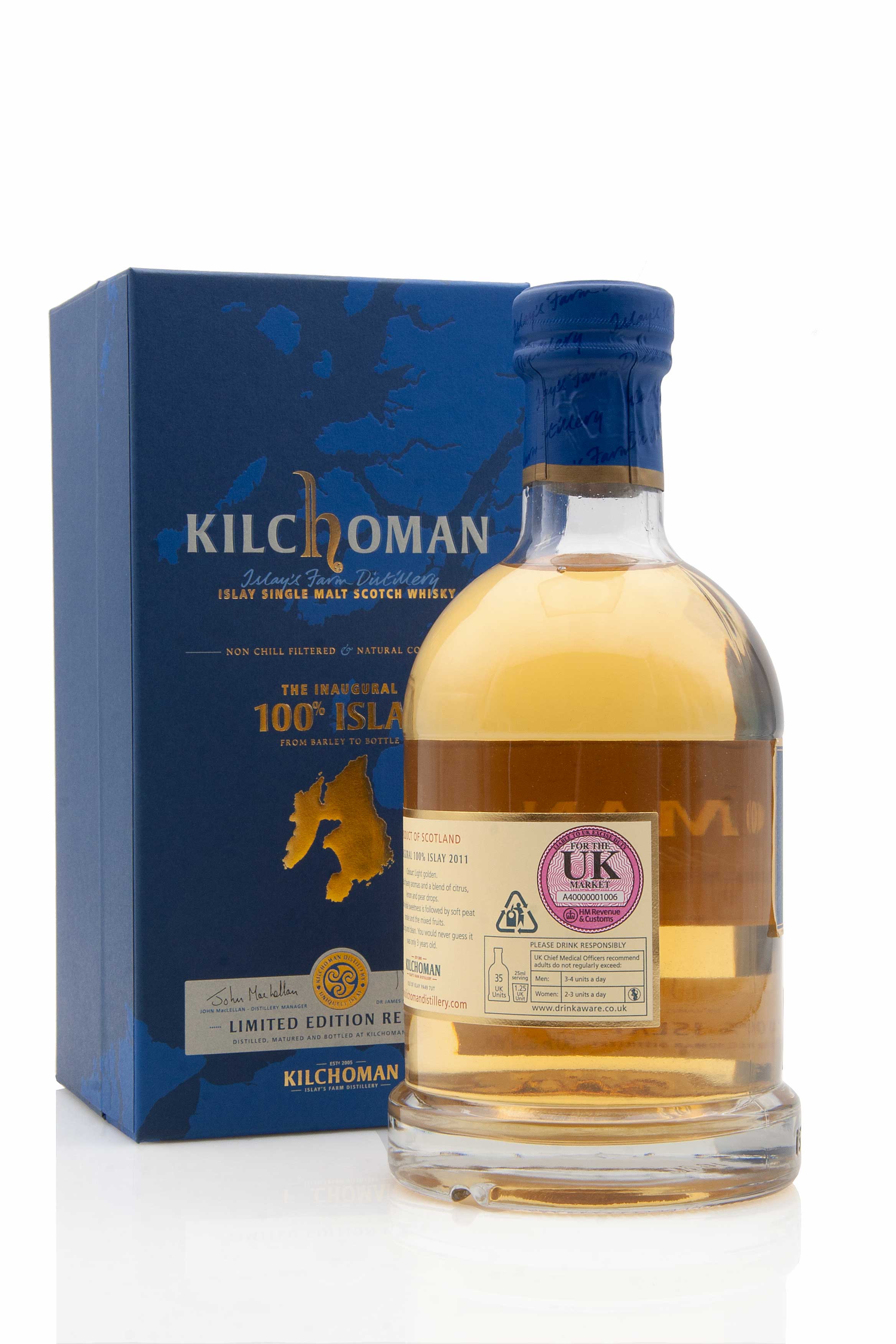 Kilchoman 100% Islay Inaugural Release | Islay Scotch Malt Whisky | Abbey Whisky