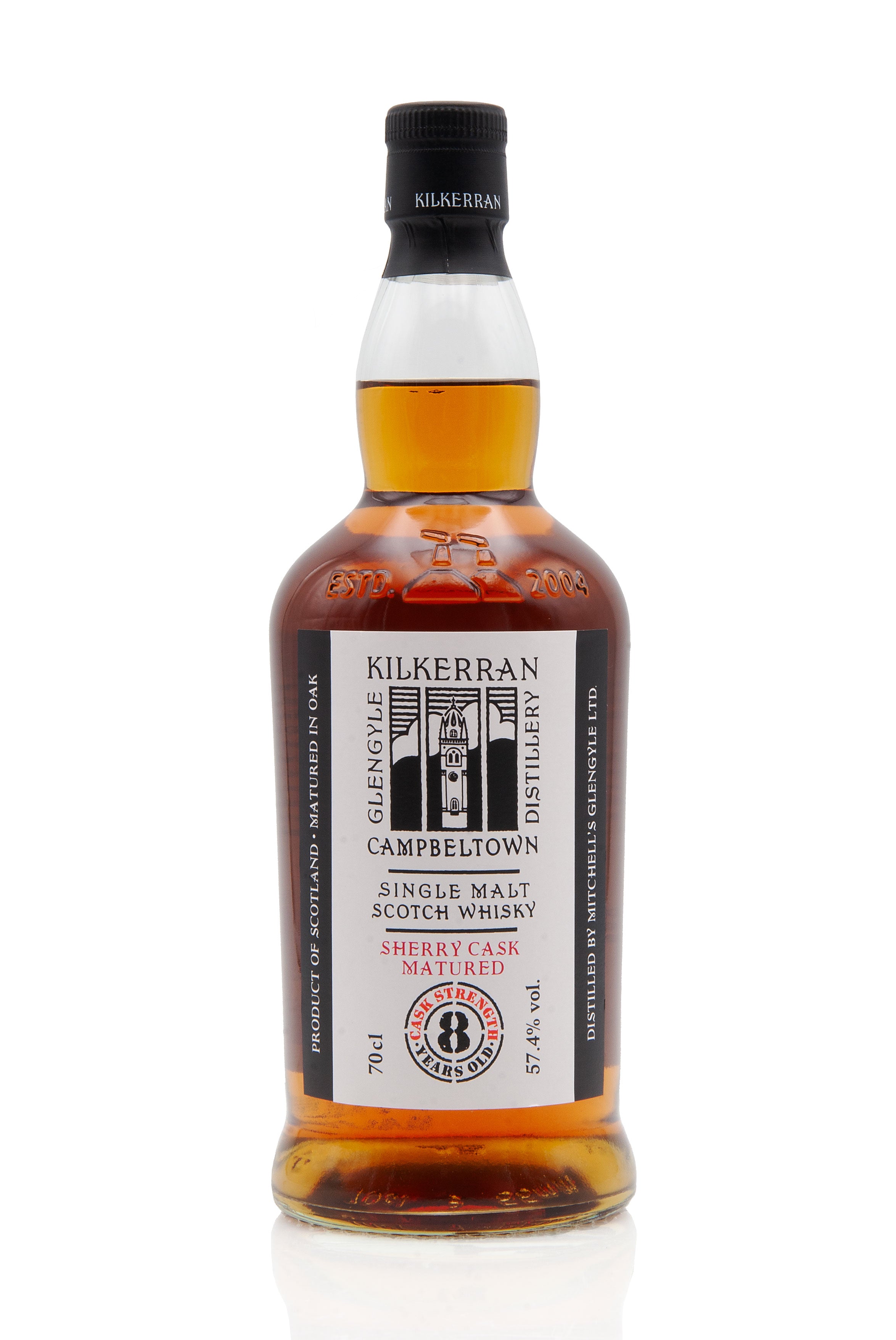 Kilkerran 8 Year Old Cask Strength - 57.4% (Sherry Cask) | Abbey Whisky
