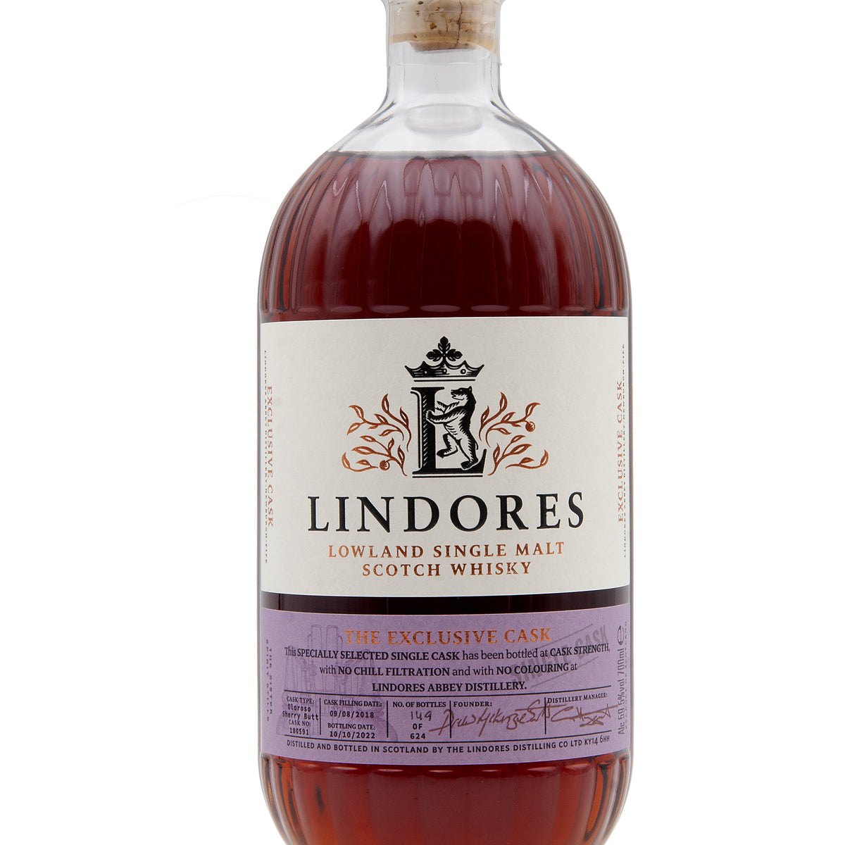 Lindores Abbey Single Sherry Cask 591 | Abbey Whisky Exclusive Cask