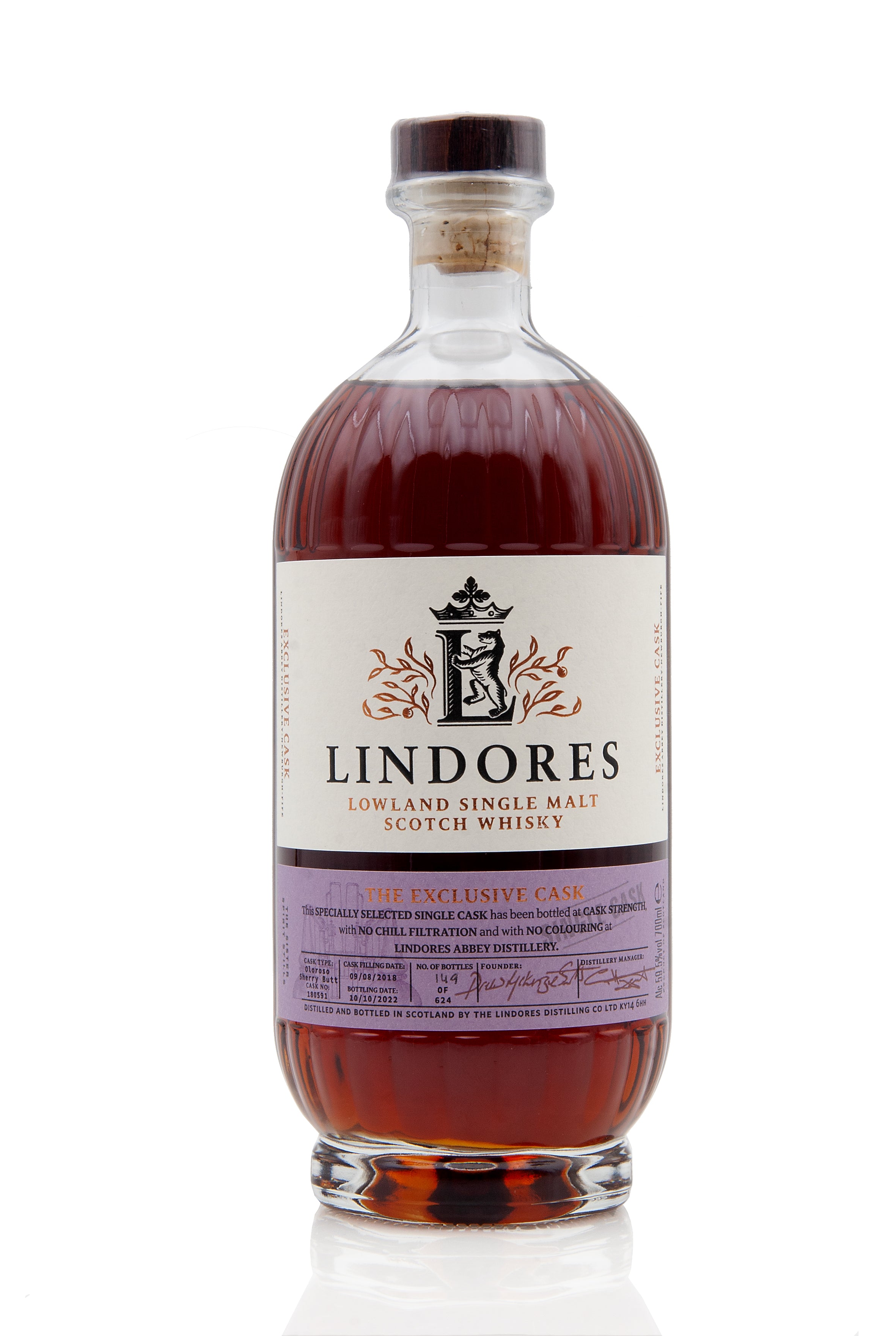 Lindores Abbey Single Sherry Cask 591 | Abbey Whisky Exclusive Cask