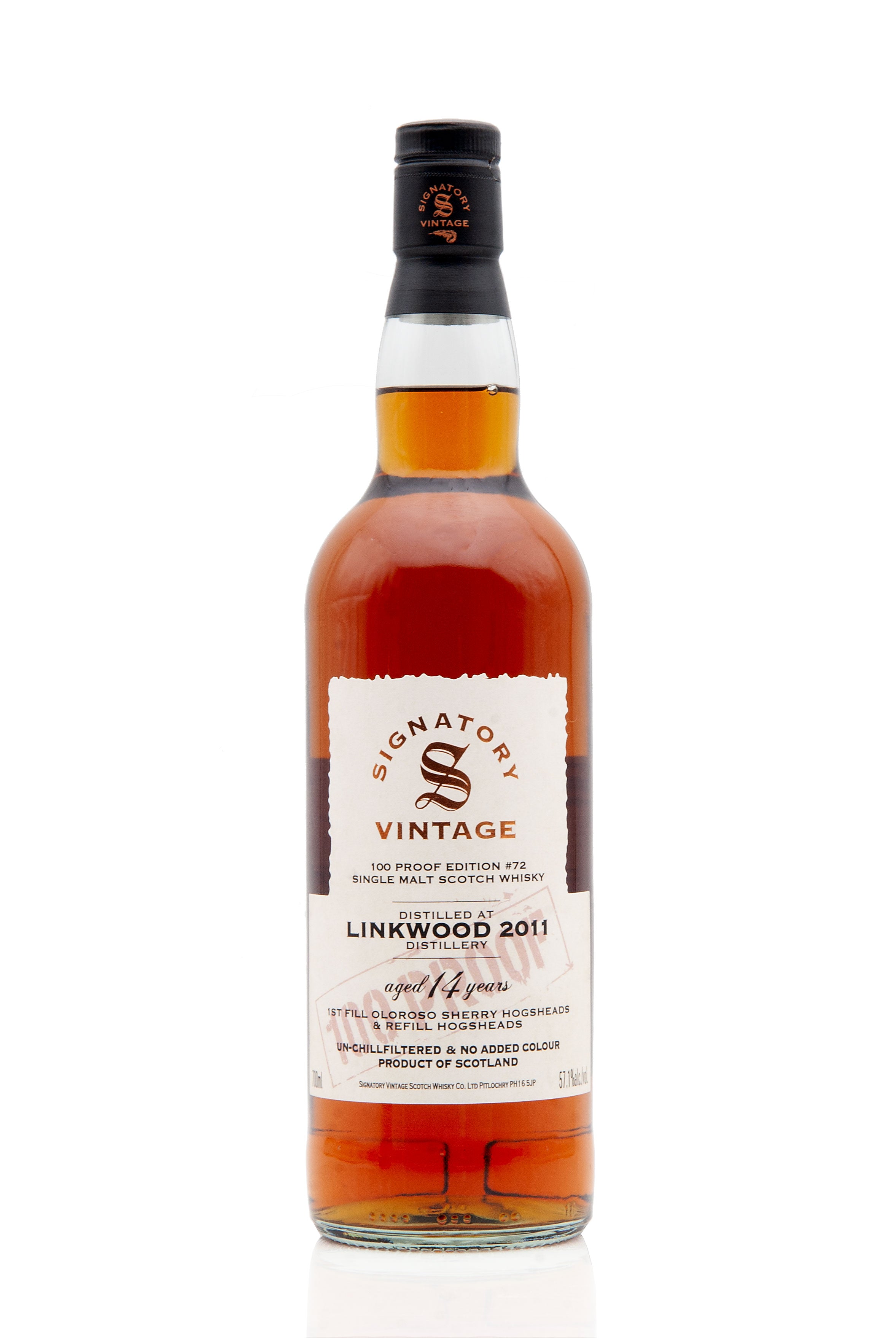 Linkwood 14 Year Old - 2011 | Signatory 100 Proof #72 | Abbey Whisky
