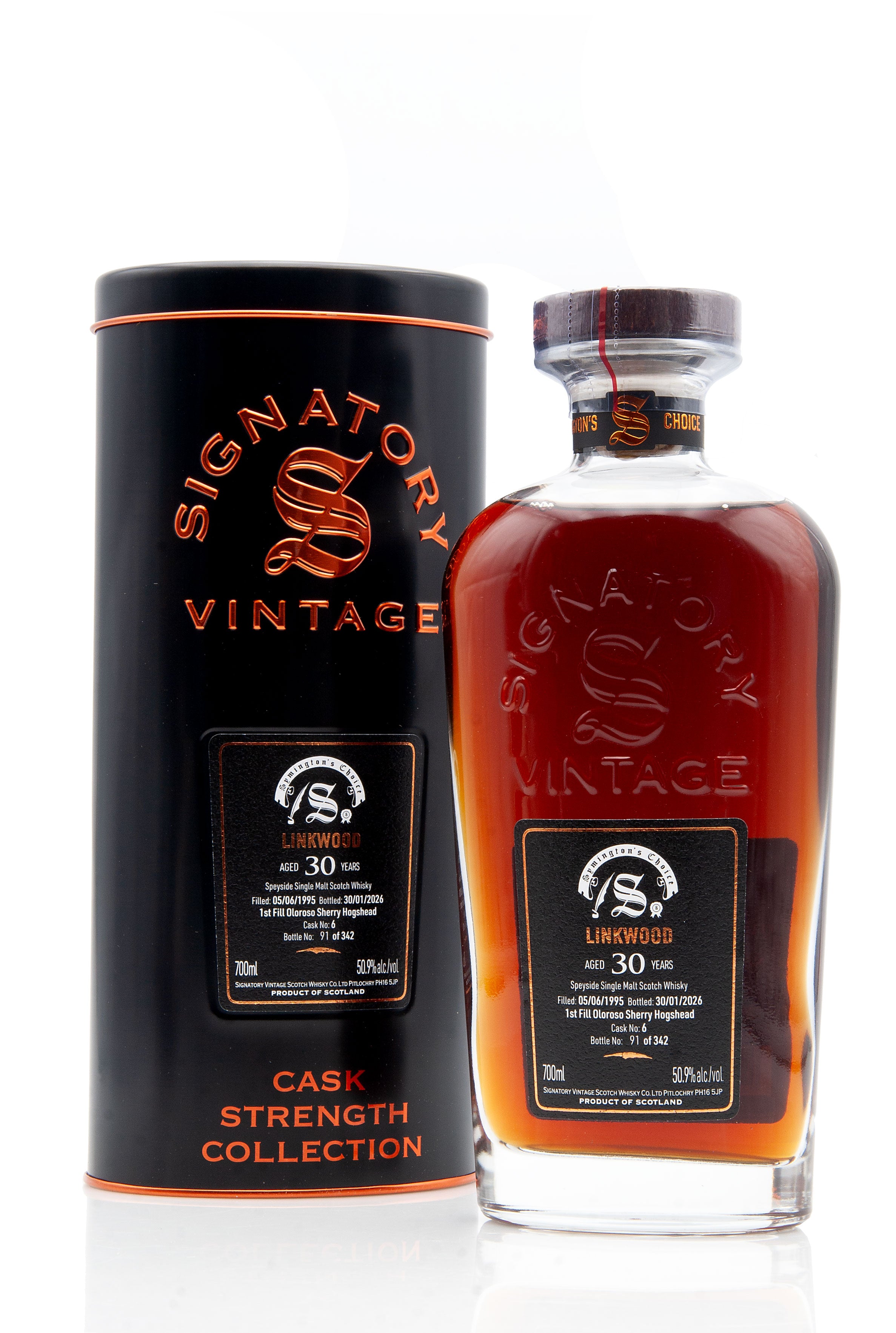 Linkwood 30 Year Old - 1995 | Cask #6 | Symington's Choice | Abbey Whisky