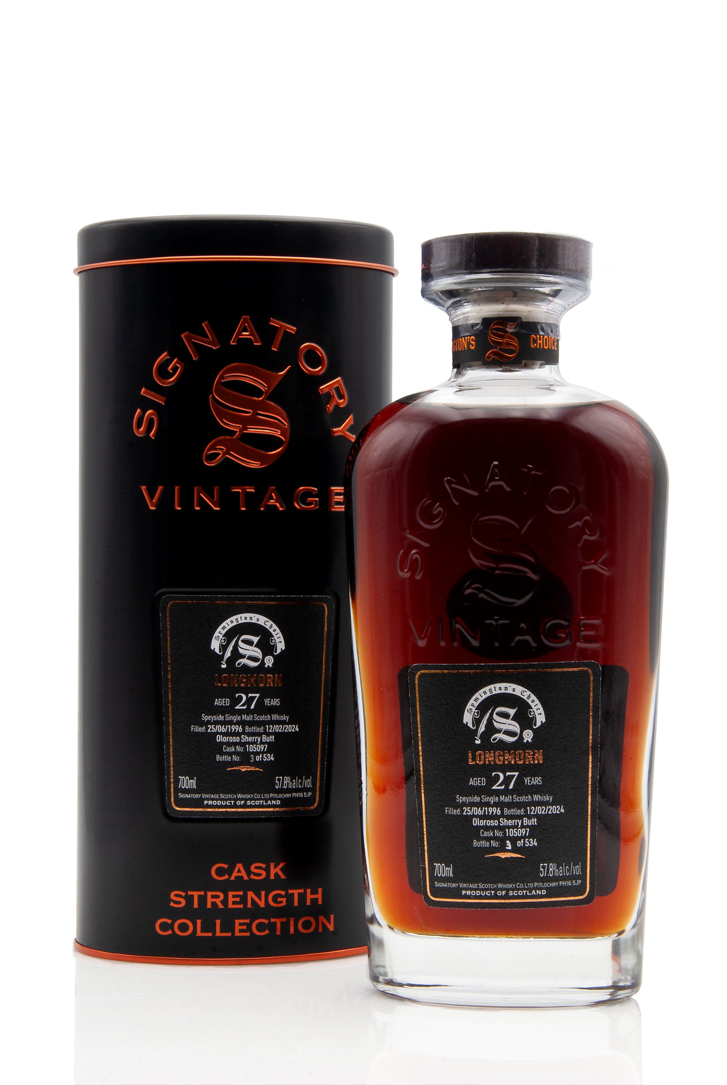 Longmorn 27 Year Old - 1996 | Cask 105097 | Symington's Choice (Signatory) | Abbey Whisky