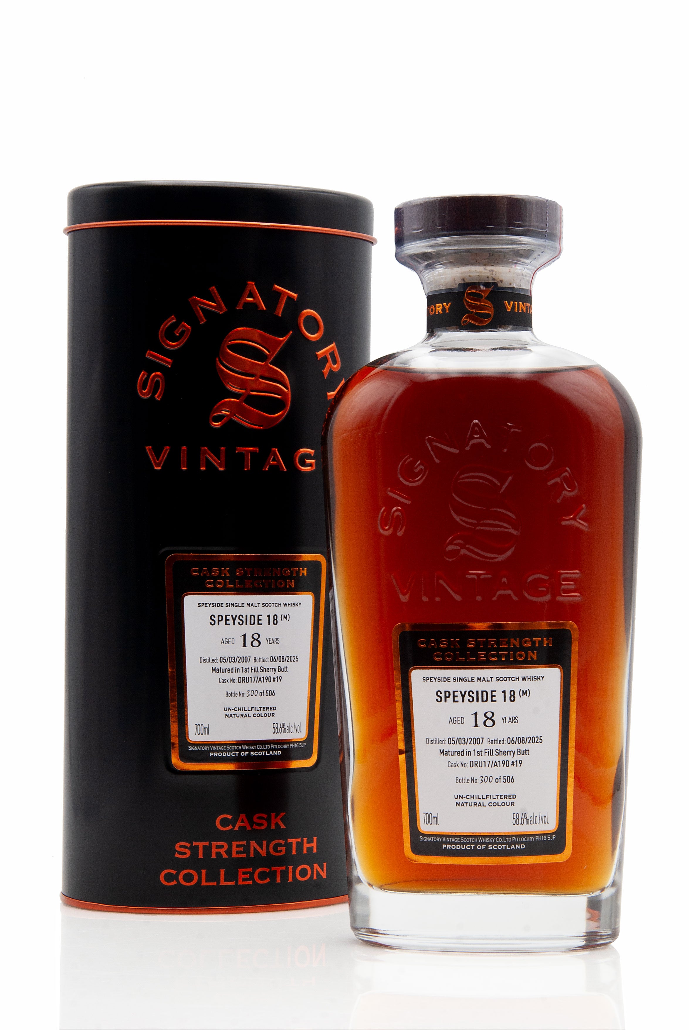 Speyside (M) 18 Year Old | Signatory Cask Strength (Cask 19)