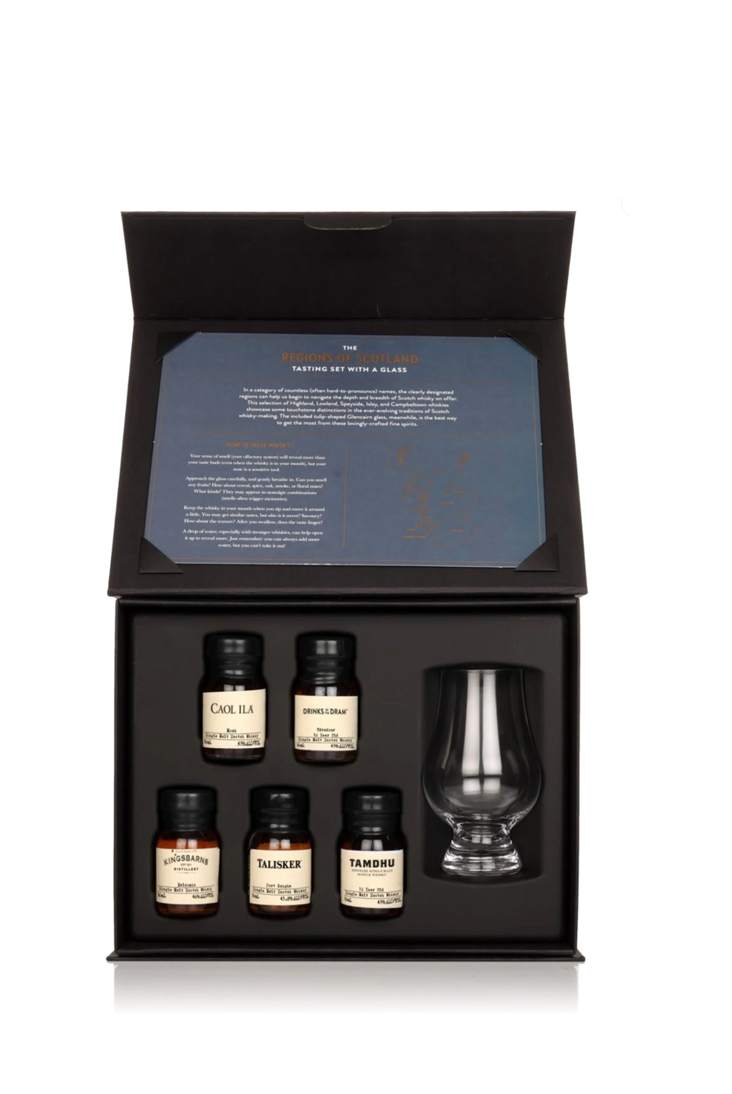 The Regions of Scotland Tasting Set with Glass - 15cl