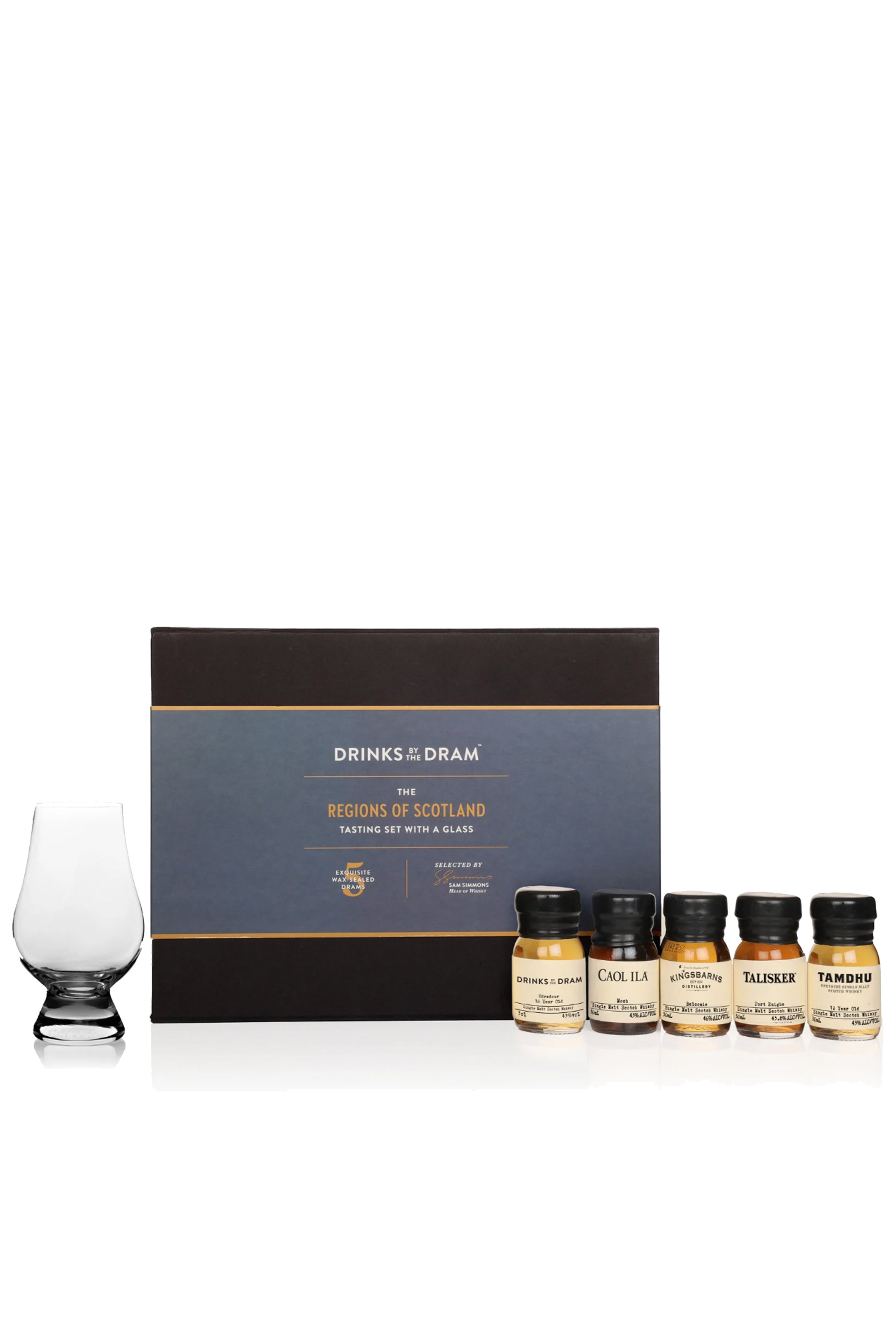 The Regions of Scotland Tasting Set with Glass - 15cl