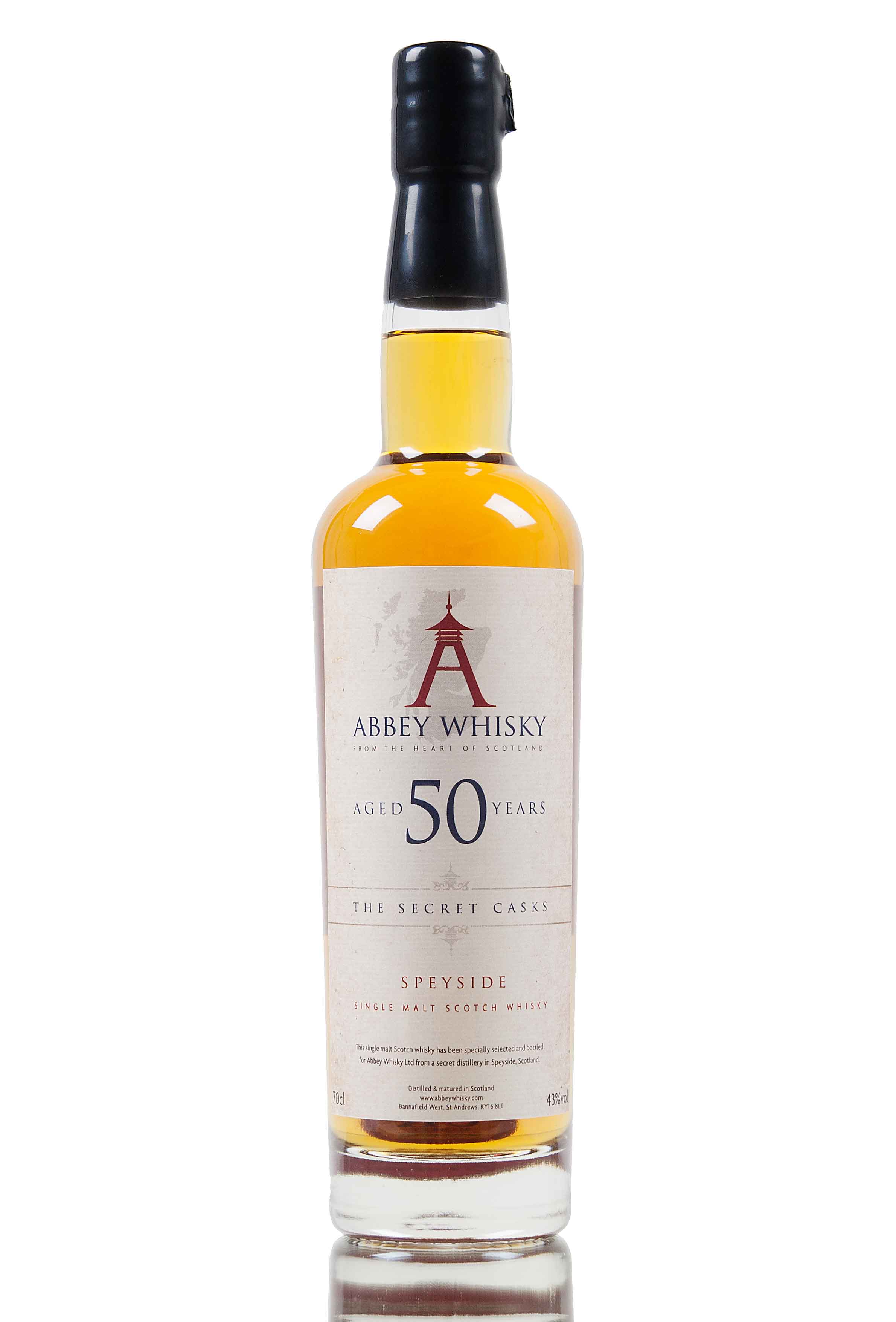 Abbey Whisky 50 Year Old Speyside | The Secret Casks
