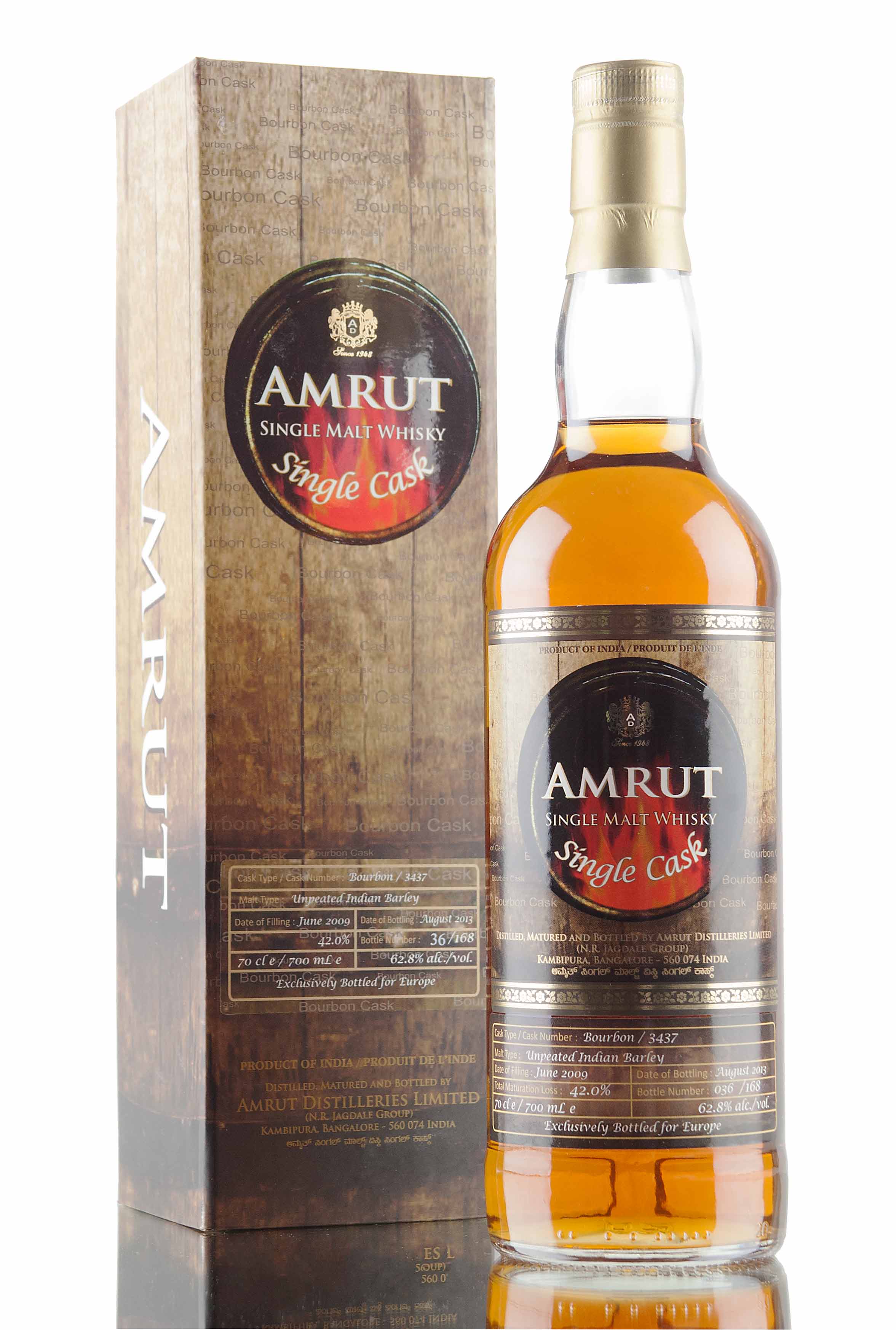 Amrut Bourbon Cask 3437 / Indian Single Malt Whisky