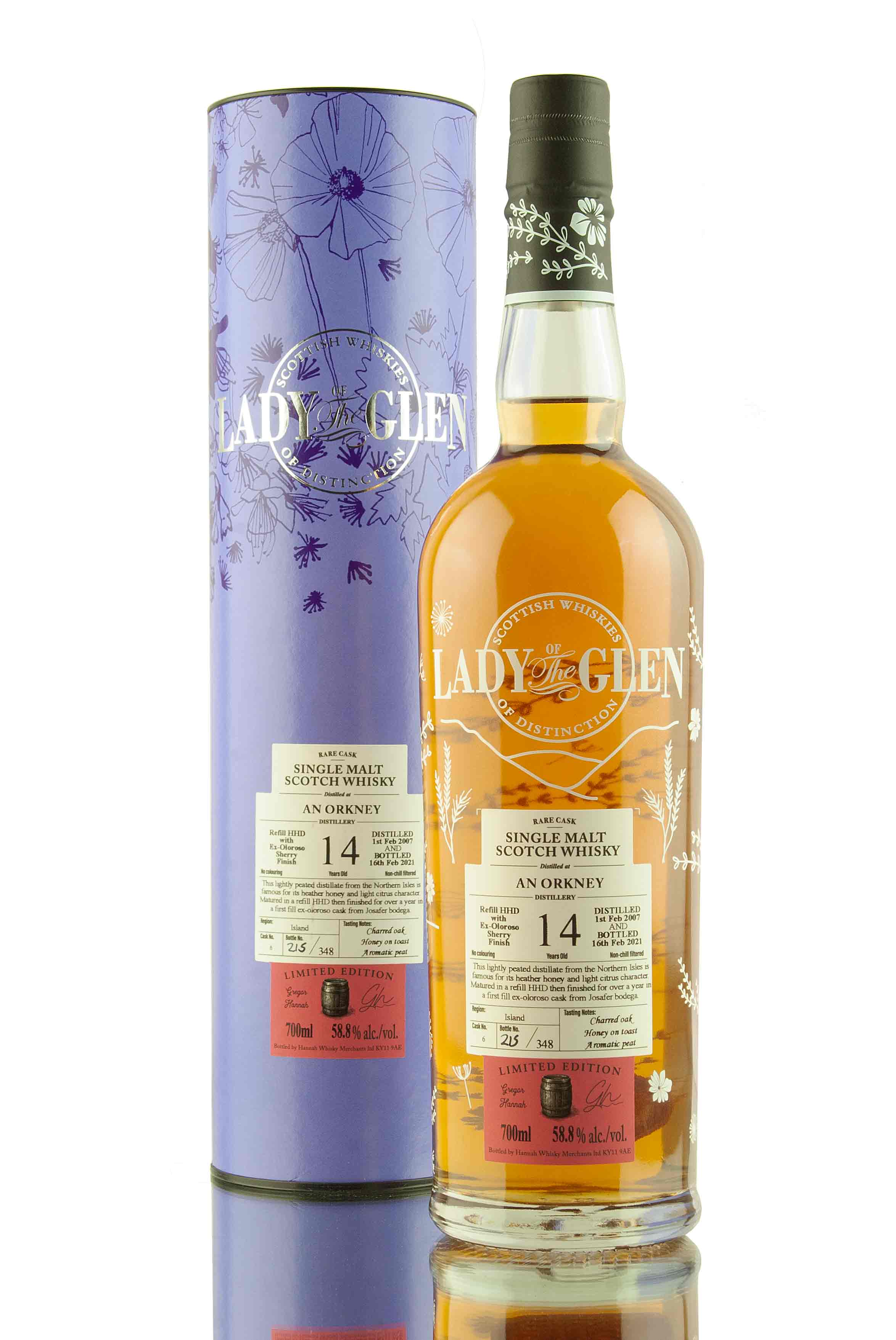 An Orkney 14 Year Old - 2007 | Cask 6 | Lady of the Glen | Abbey Whisky