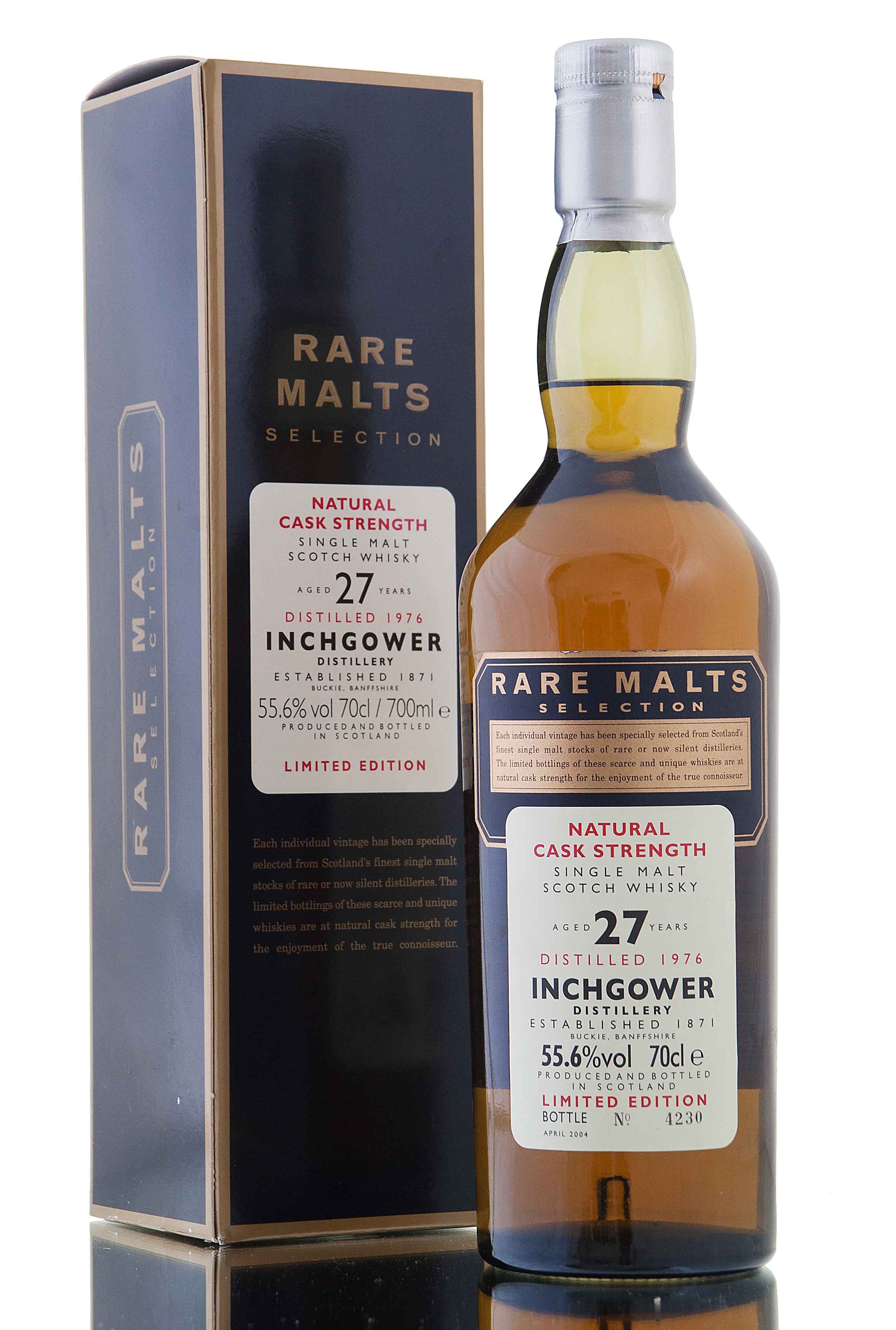 Inchgower 1976, 27 Year Old, Rare Malts