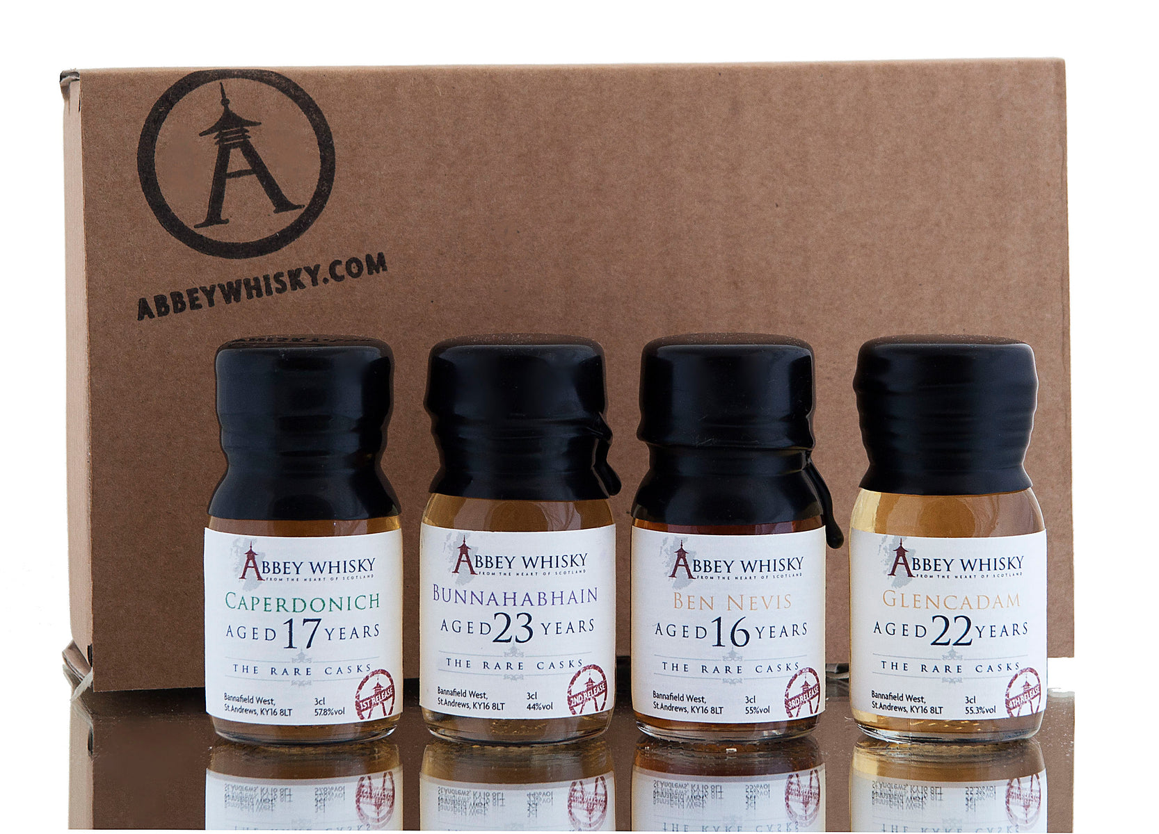 The Rare Casks Whisky Sample Gift Set (Abbey Whisky)