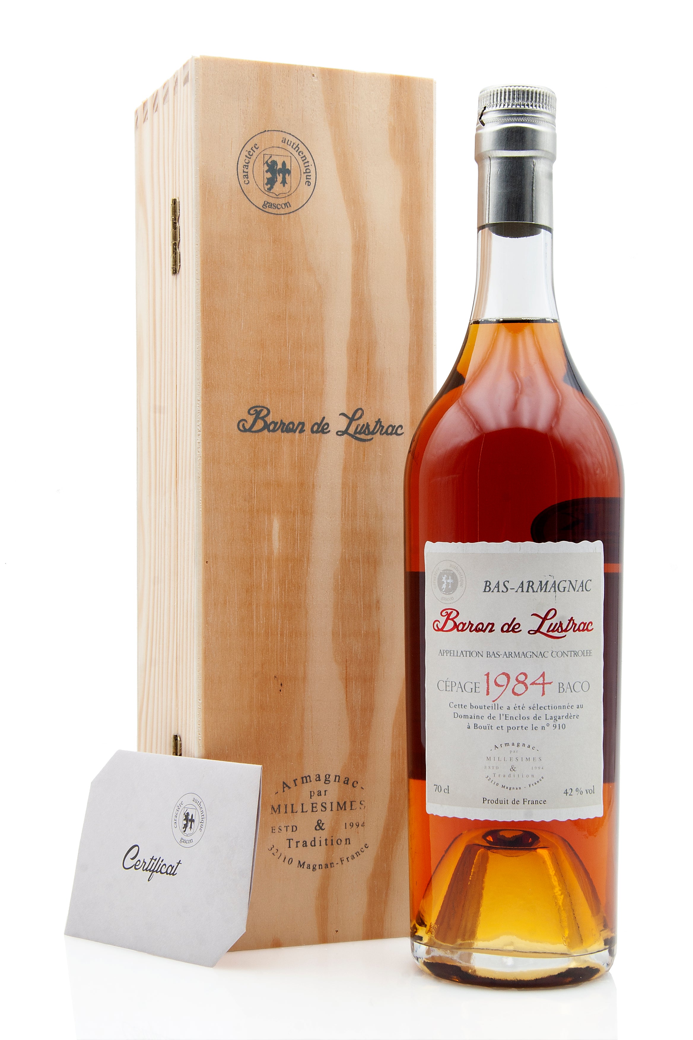 Baron de Lustrac 1984 Vintage Armagnac | Abbey Whisky Online