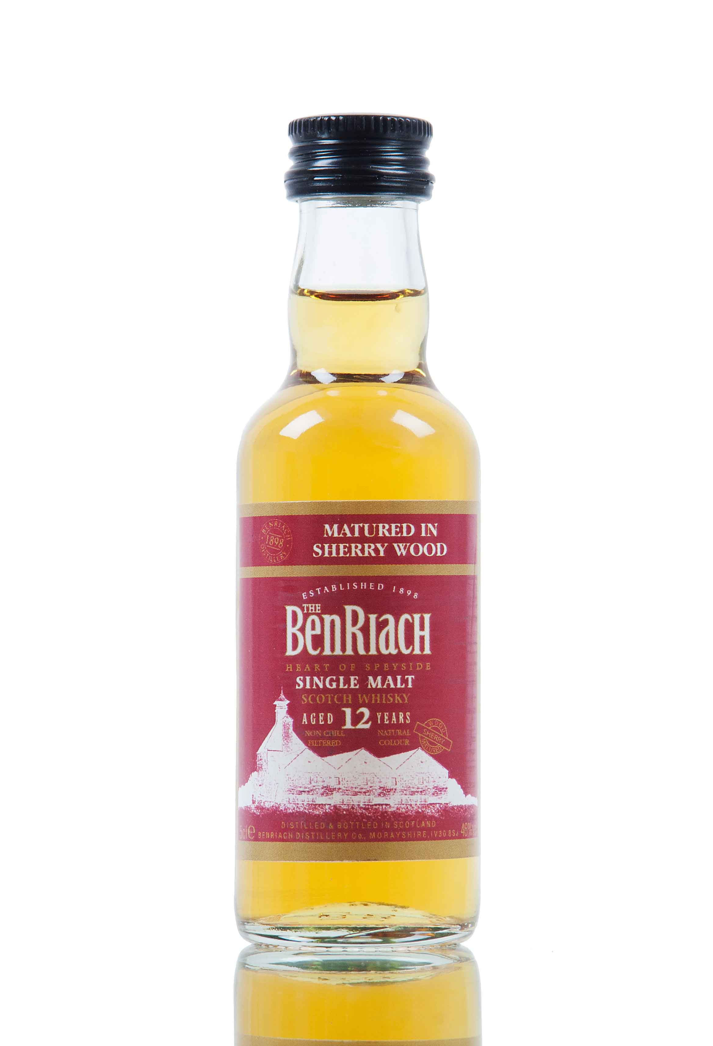 BenRiach 12 Year Old / Sherry Wood / 5cl Miniature