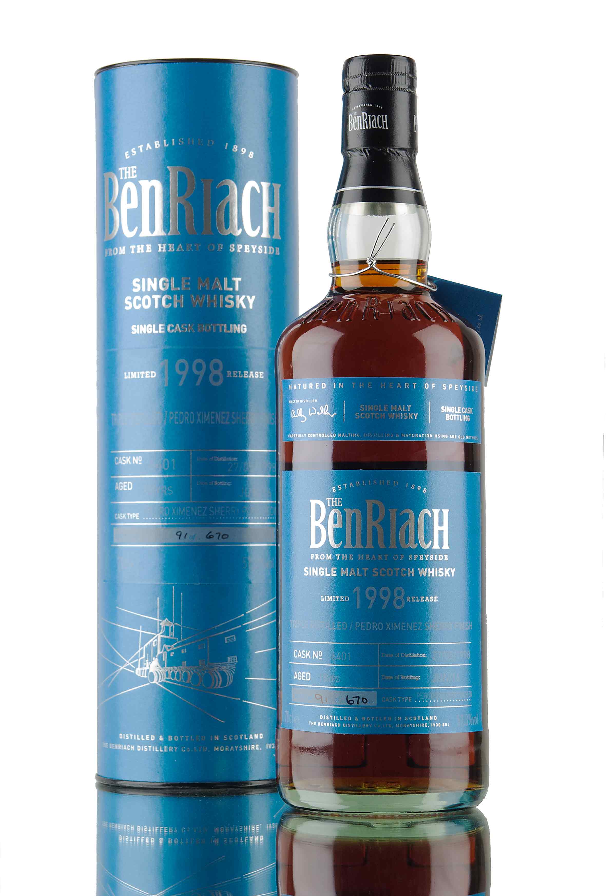 BenRiach 18 Year Old - 1998 / Single Cask 6401 / Batch 13