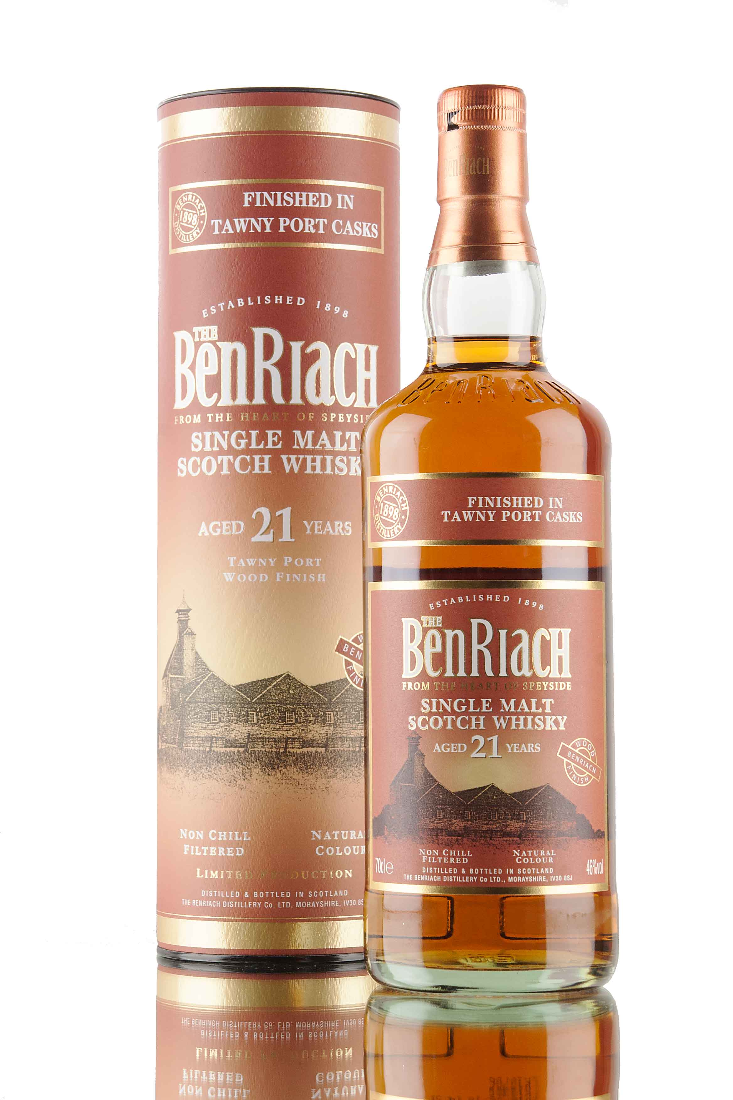 BenRiach 21 Year Old Tawny Port Wood Finish