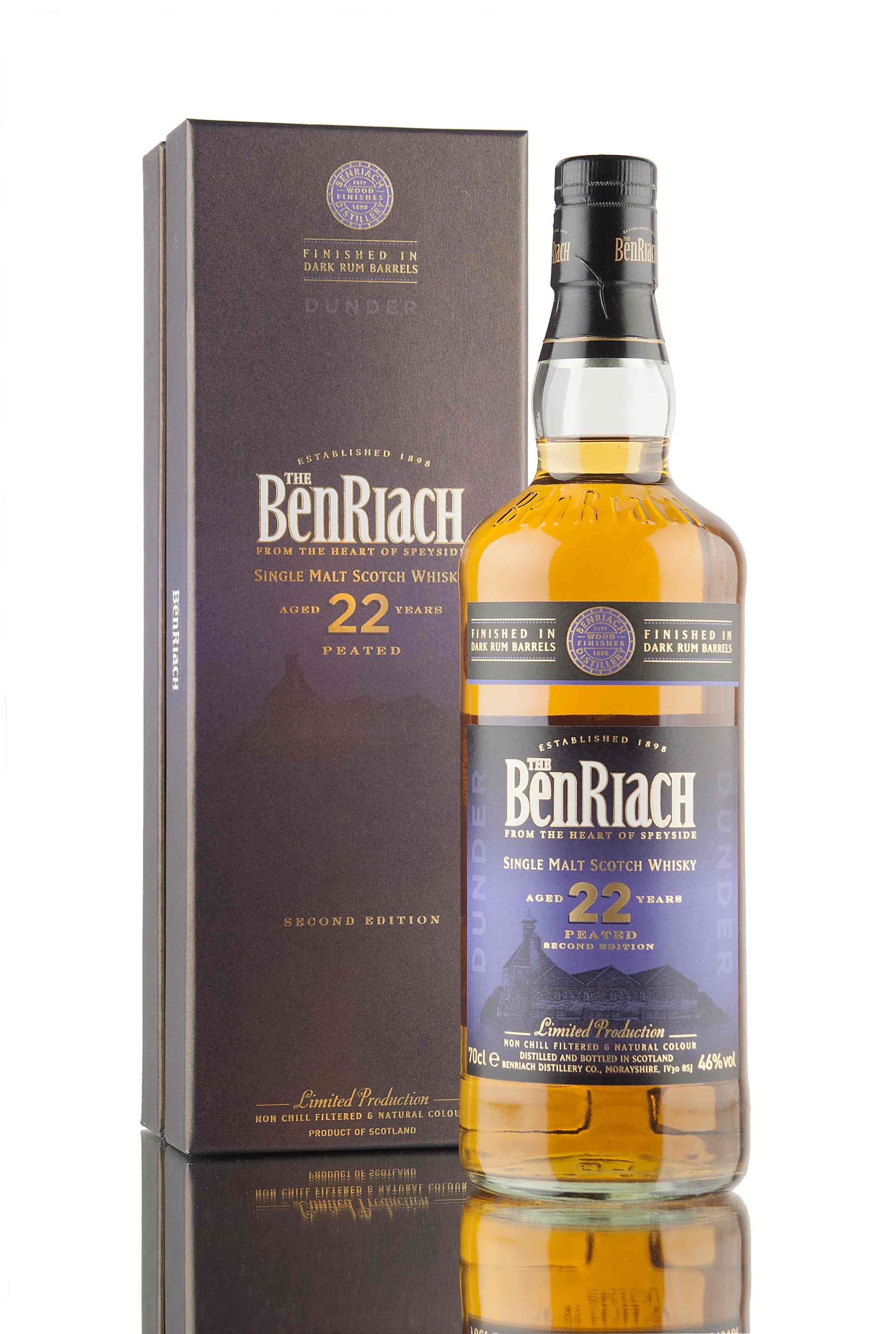 BenRiach 22 Year Old | Dunder Dark Rum Cask (Peated)