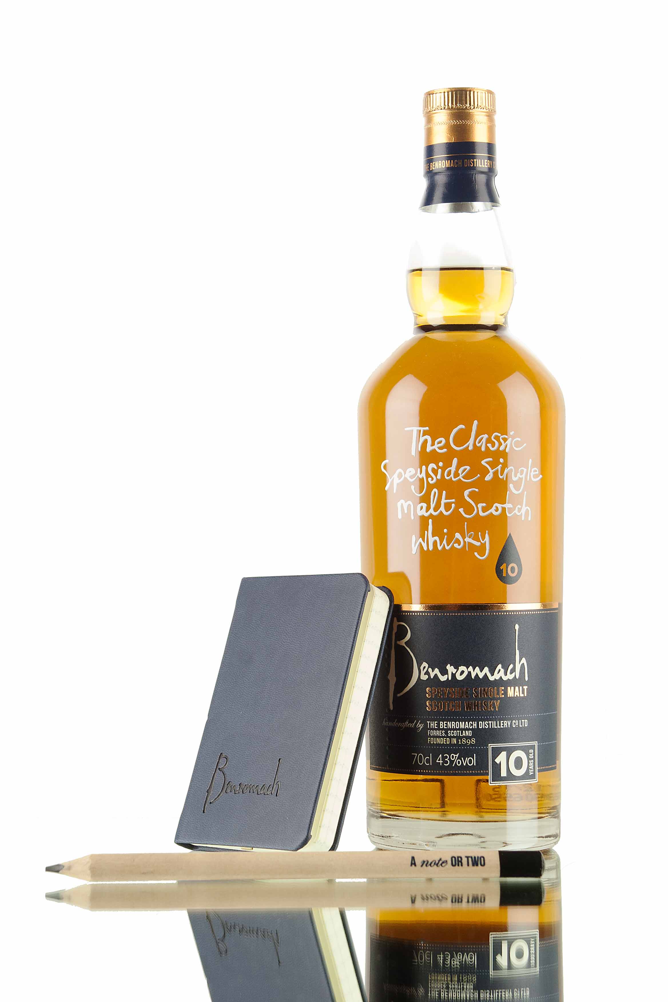 Benromach 10 Year Old Note Pad Whisky Gift Pack