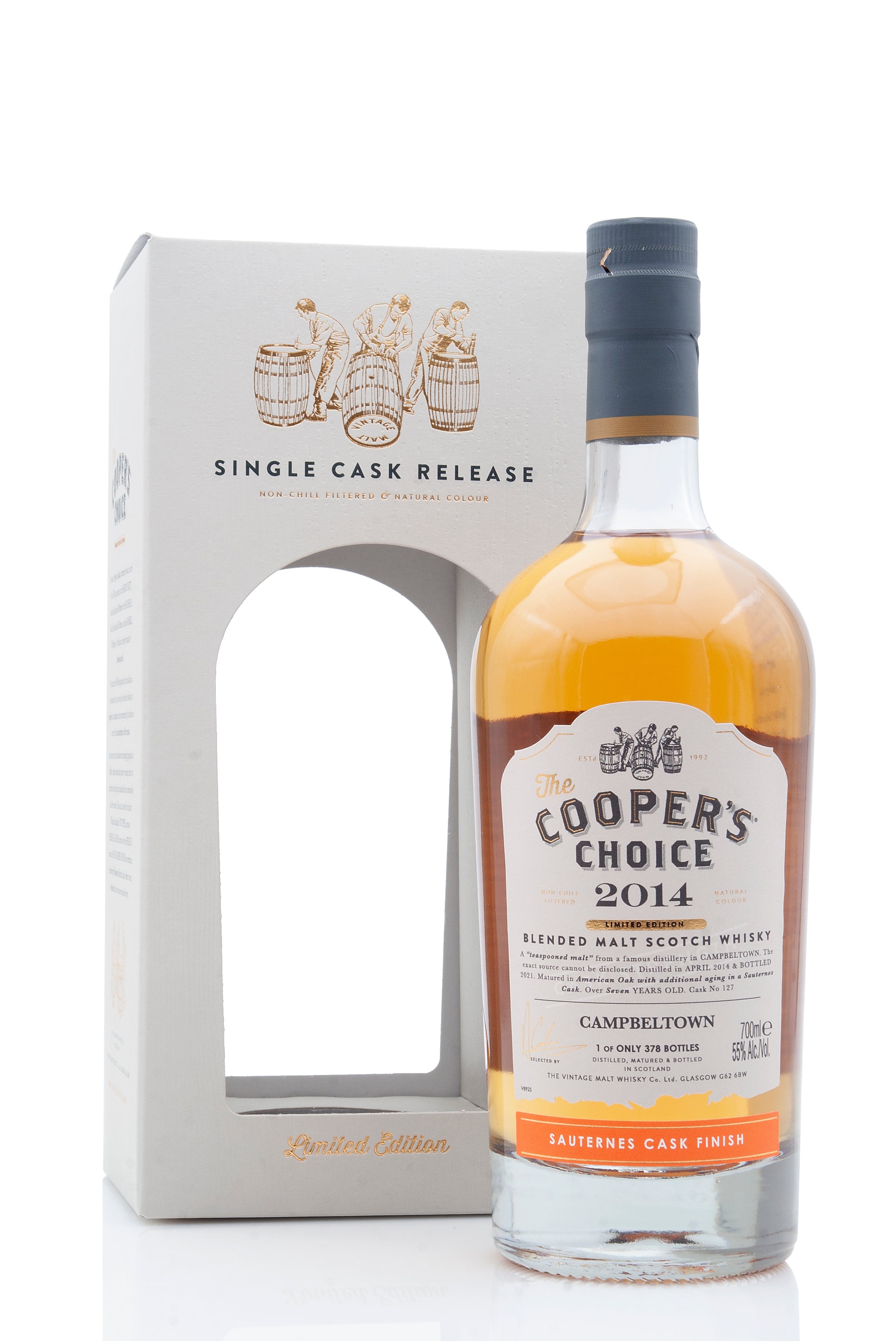 Campbeltown 7 Year Old - 2014 | Cask 127 | The Cooper's Choice | Abbey Whisky