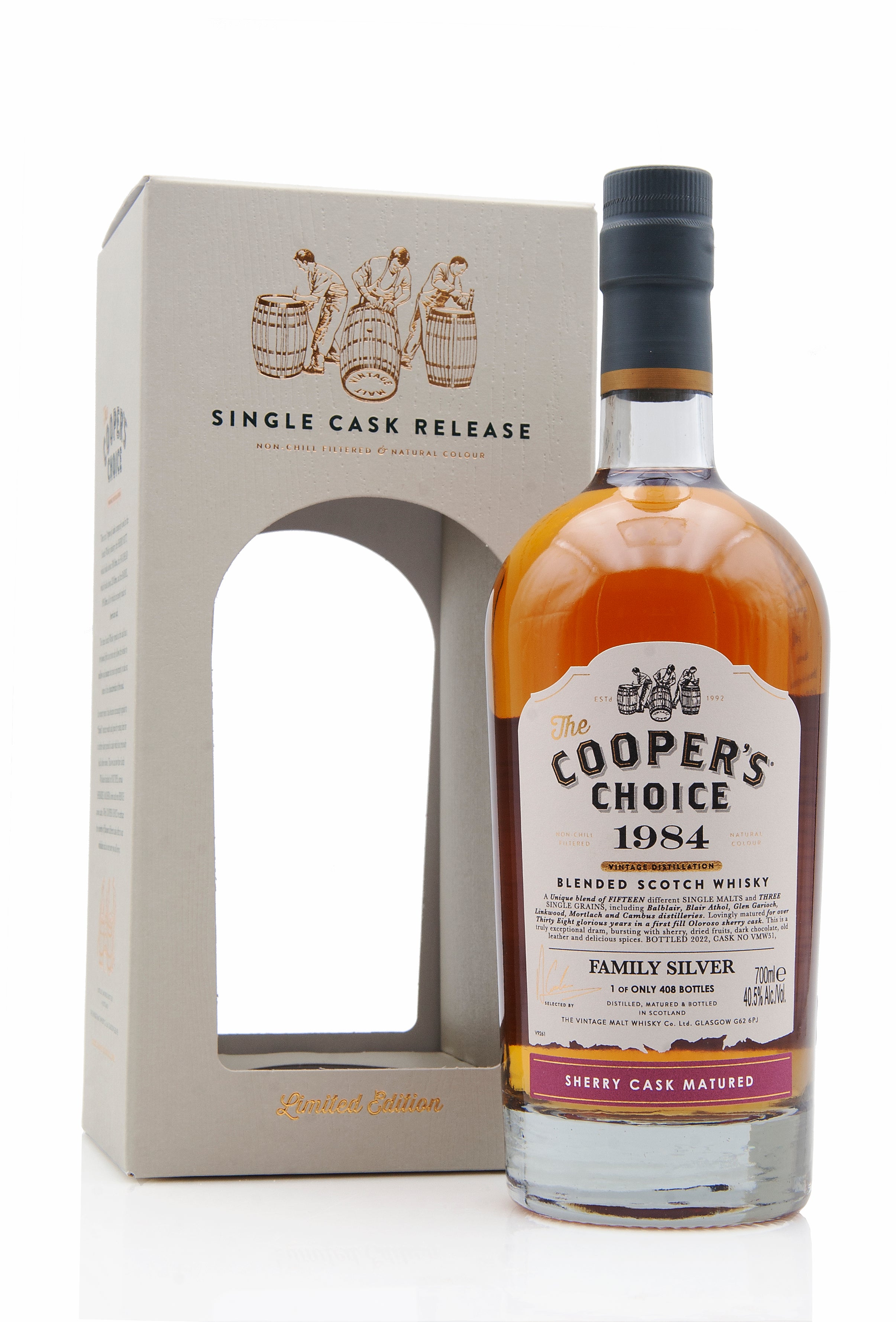 Family Silver 38 Year Old - 1984 | Cask VMW51 | The Cooper's Choice | Abbey Whisky Online