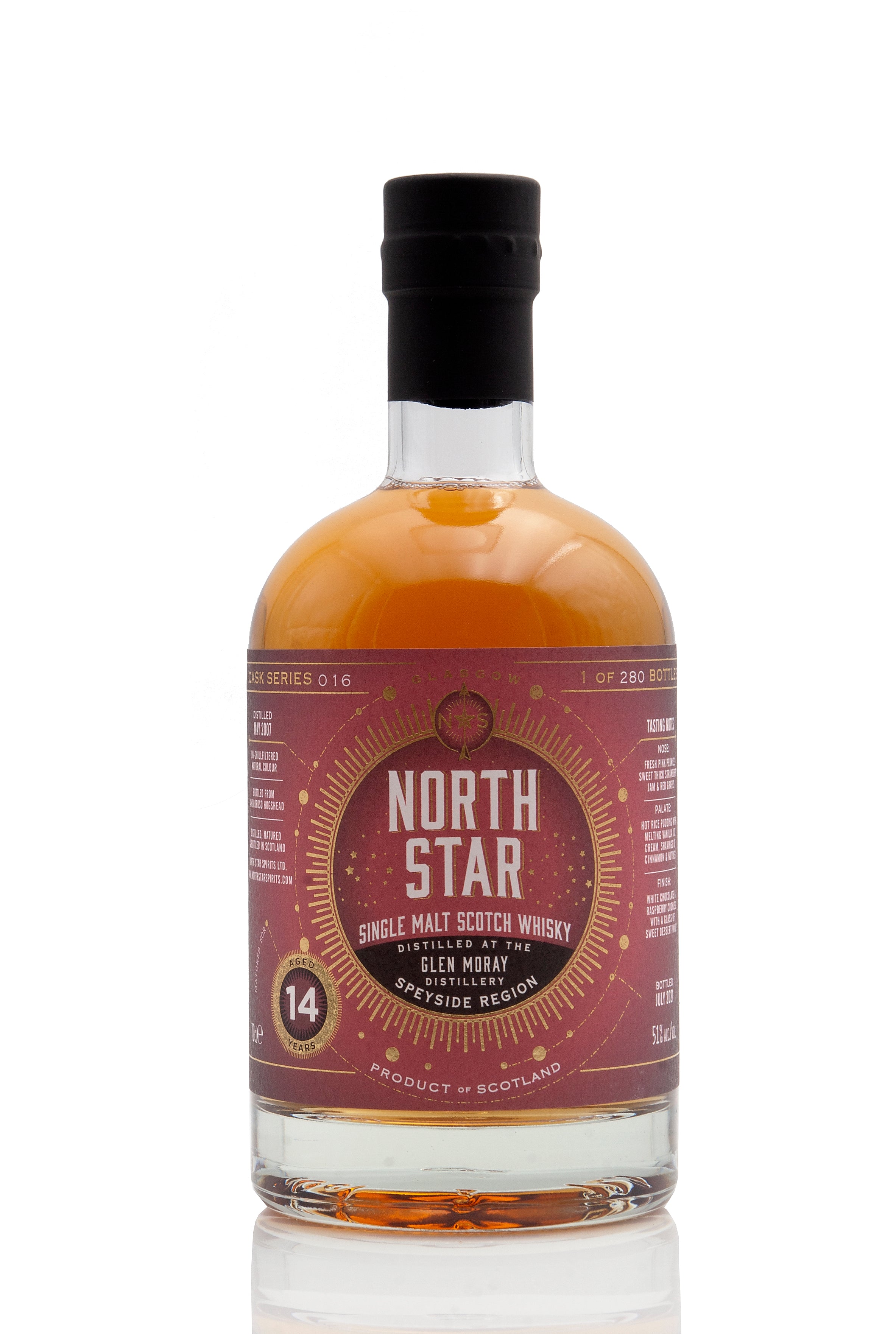 Glen Moray 14 Year Old - 2007 | North Star Spirits CS016 | Abbey Whisky