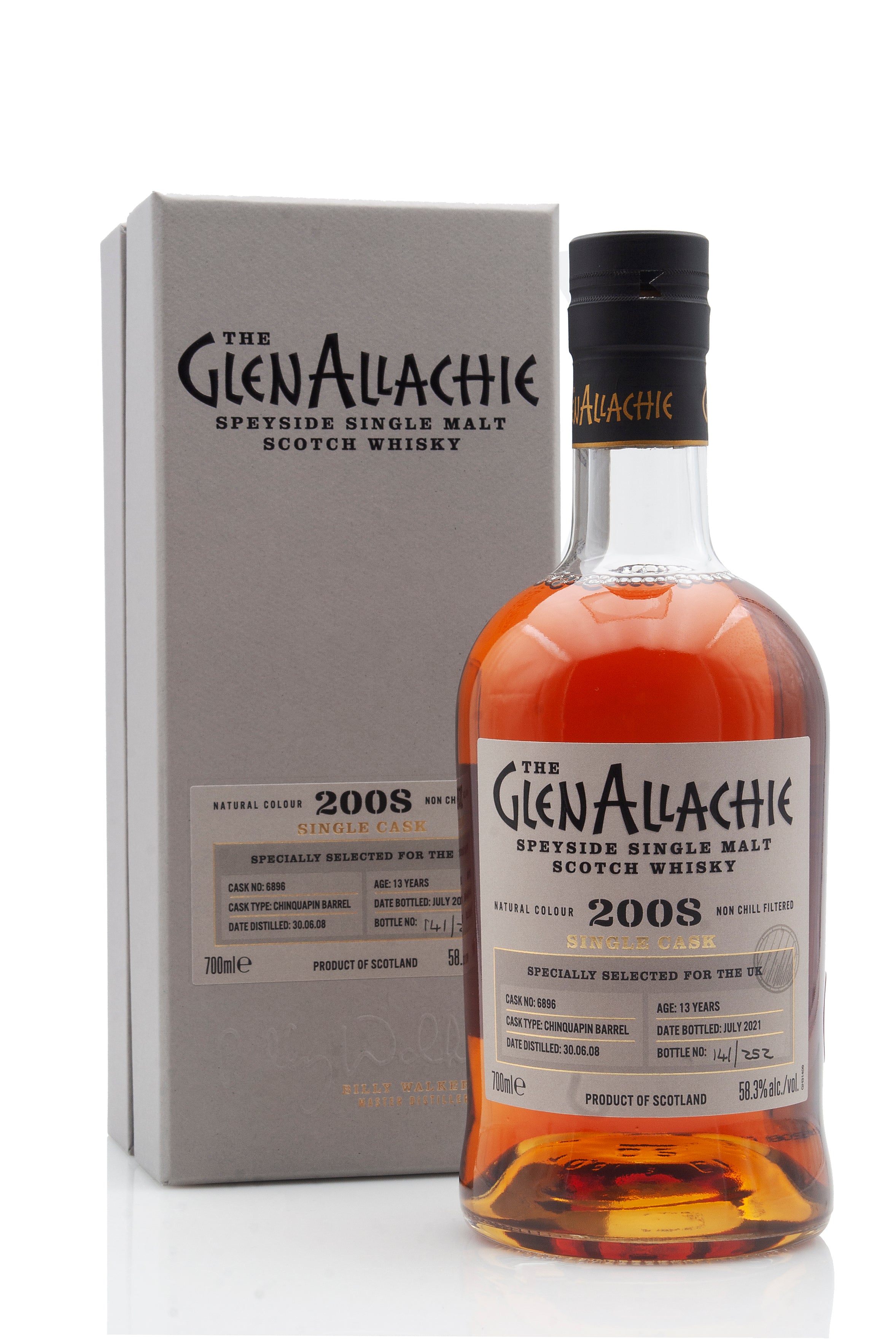 GlenAllachie 13 Year Old - 2008 | UK Exclusive Single Cask #6896 | Abbey Whisky Online