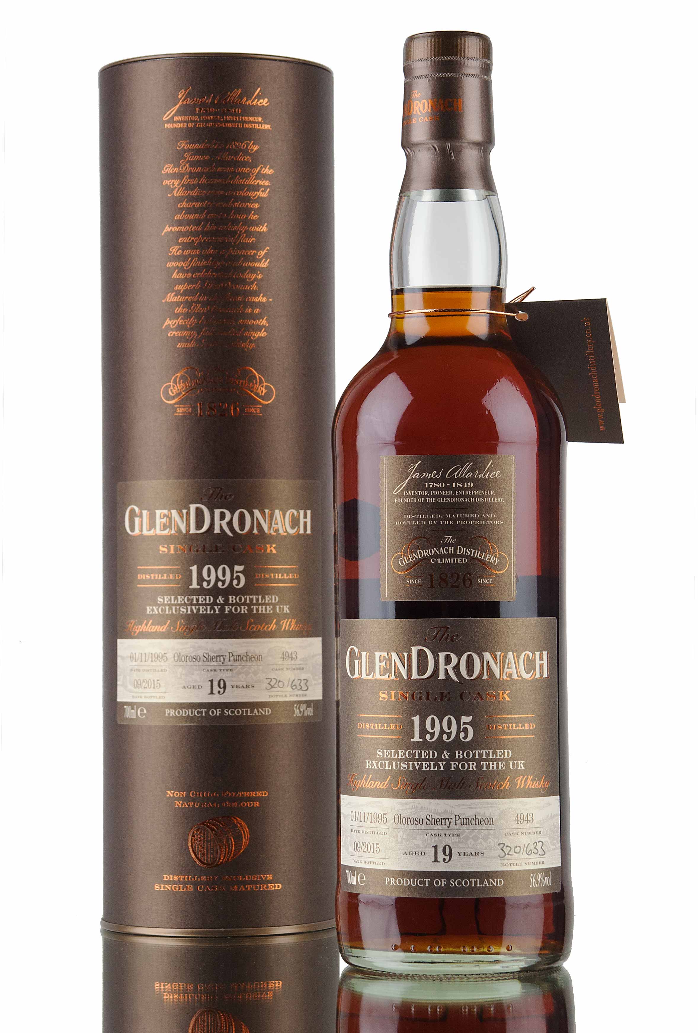 GlenDronach 19 Year Old - 1995 / Cask 4943 / UK Exclusive