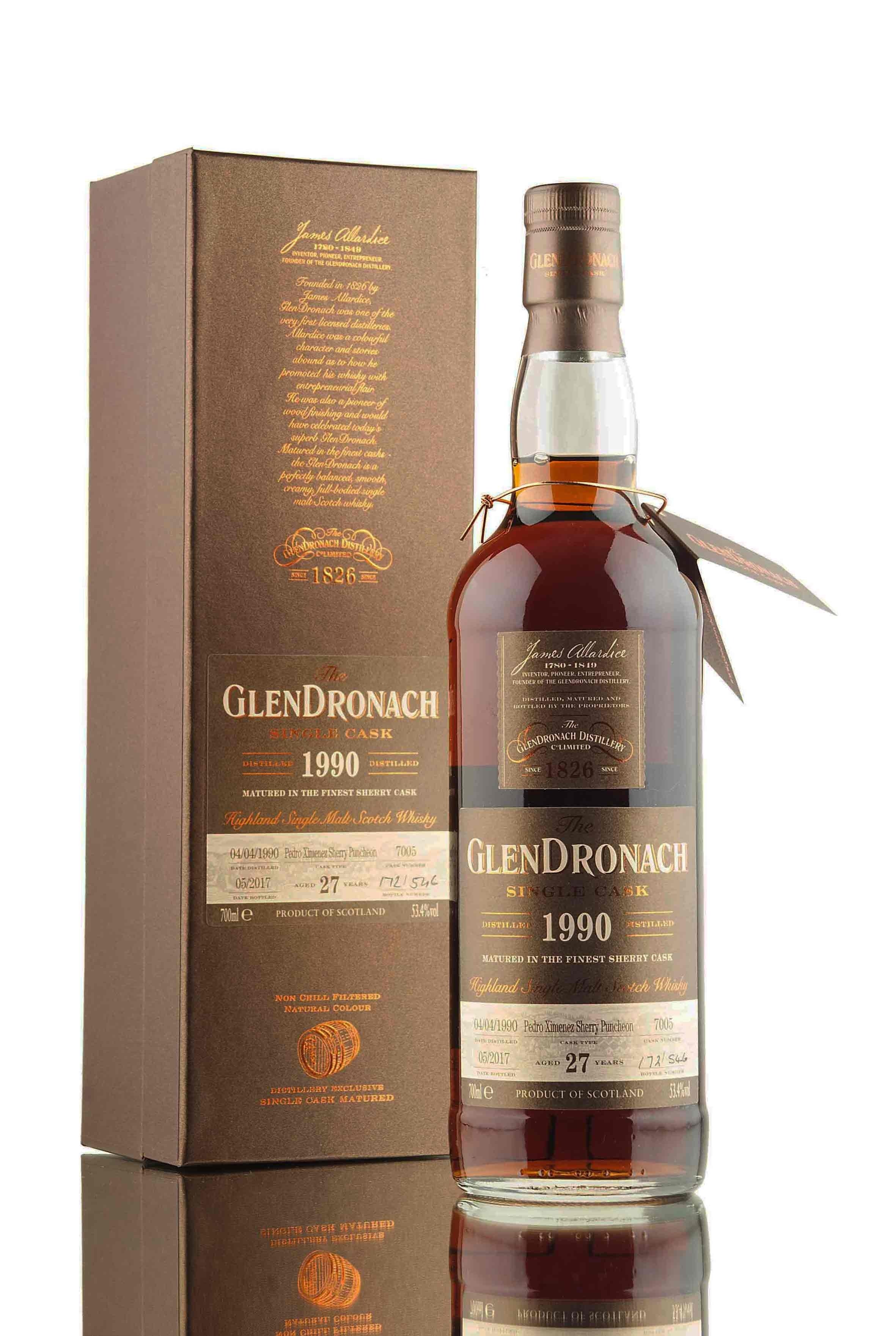 GlenDronach 27 Year Old - 1990 | Single Cask 7005 | Batch 15