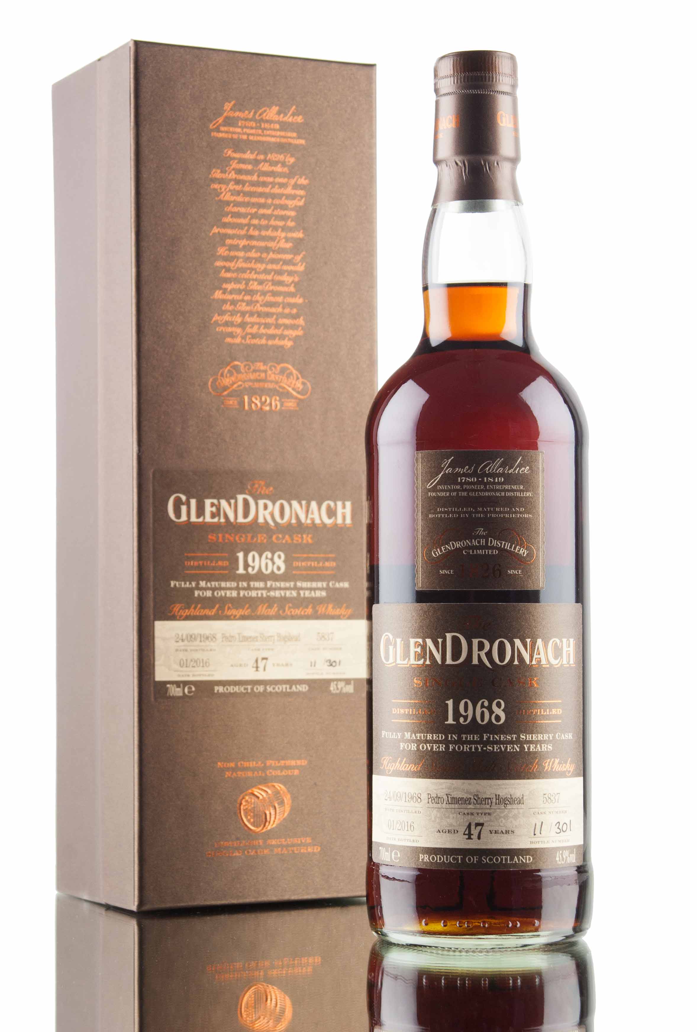 GlenDronach 1968 - 47 Year Old / Cask 5837 Batch 13